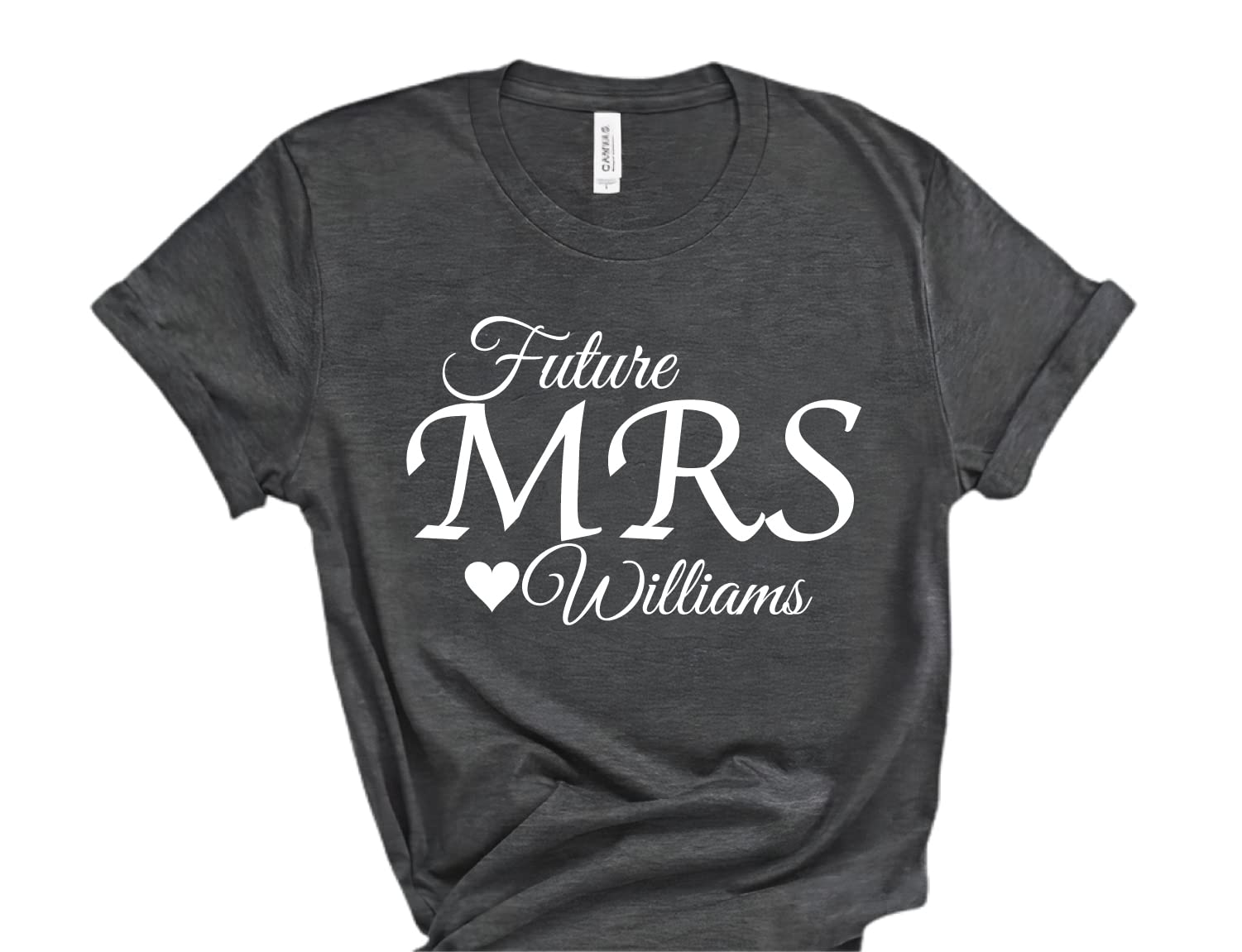 Personalized Future Mrs T-Shirt - Custom Bridal Wedding Shirt for Women - Engagement Party & Bachelorette Gift - Soon to Be Mrs Top for Wedding Showers & Honeymoon