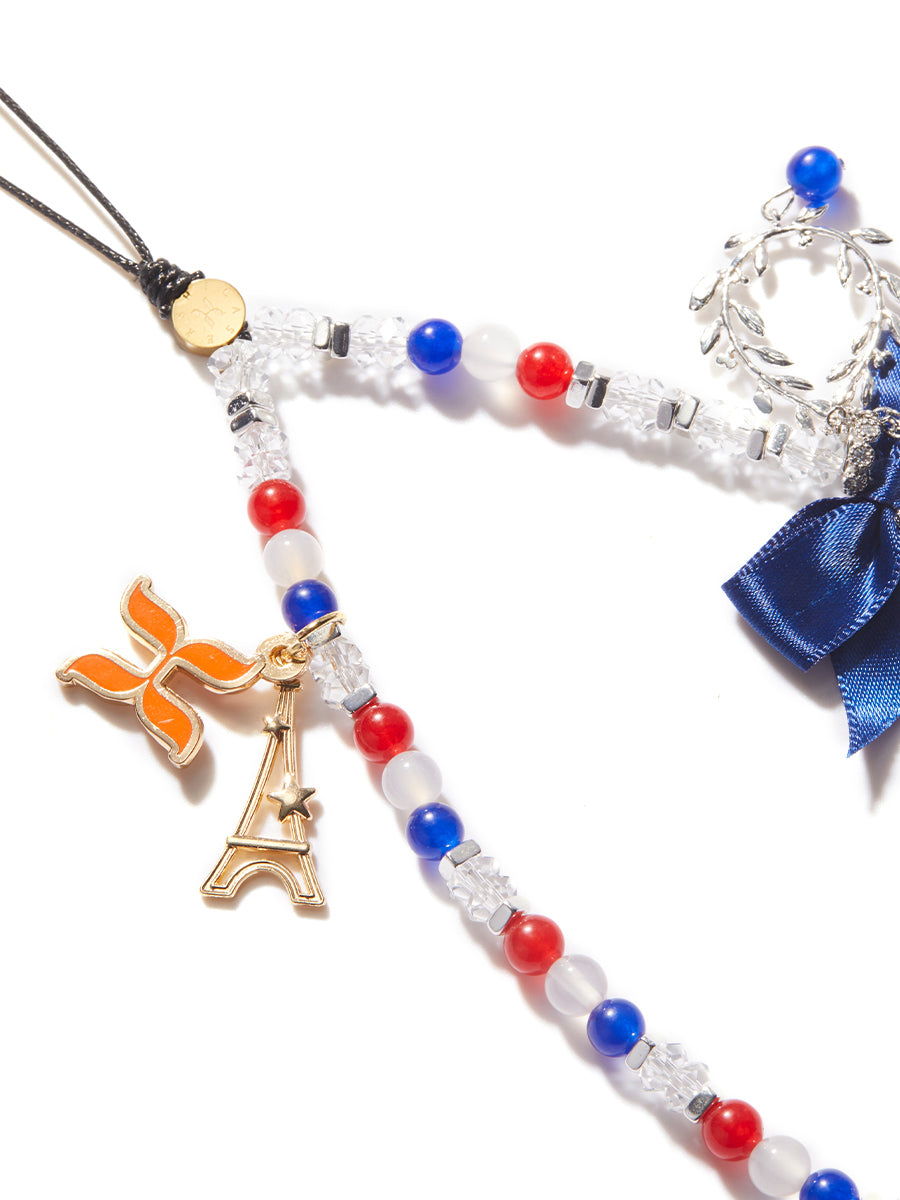 Red Chalcedony & White Chalcedony Charm Bracelet - Natural Gemstone Beads for Jewelry Making, Healing Crystal, Spiritual Gifts (Red, White, Blue) - Perfect for Meditation, Yoga & Energy Healing
