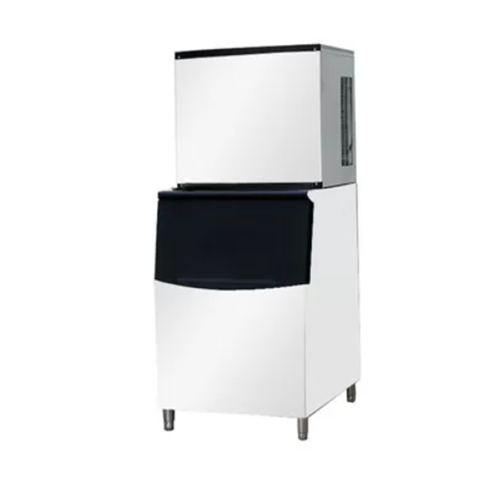 Alpha Commercial Ice Maker Machine 250kg/Day - Heavy Duty Undercounter Ice Cube Maker for Restaurants, Bars, and Catering Services - Perfect for High Volume Ice Production in Hospitality Businesses