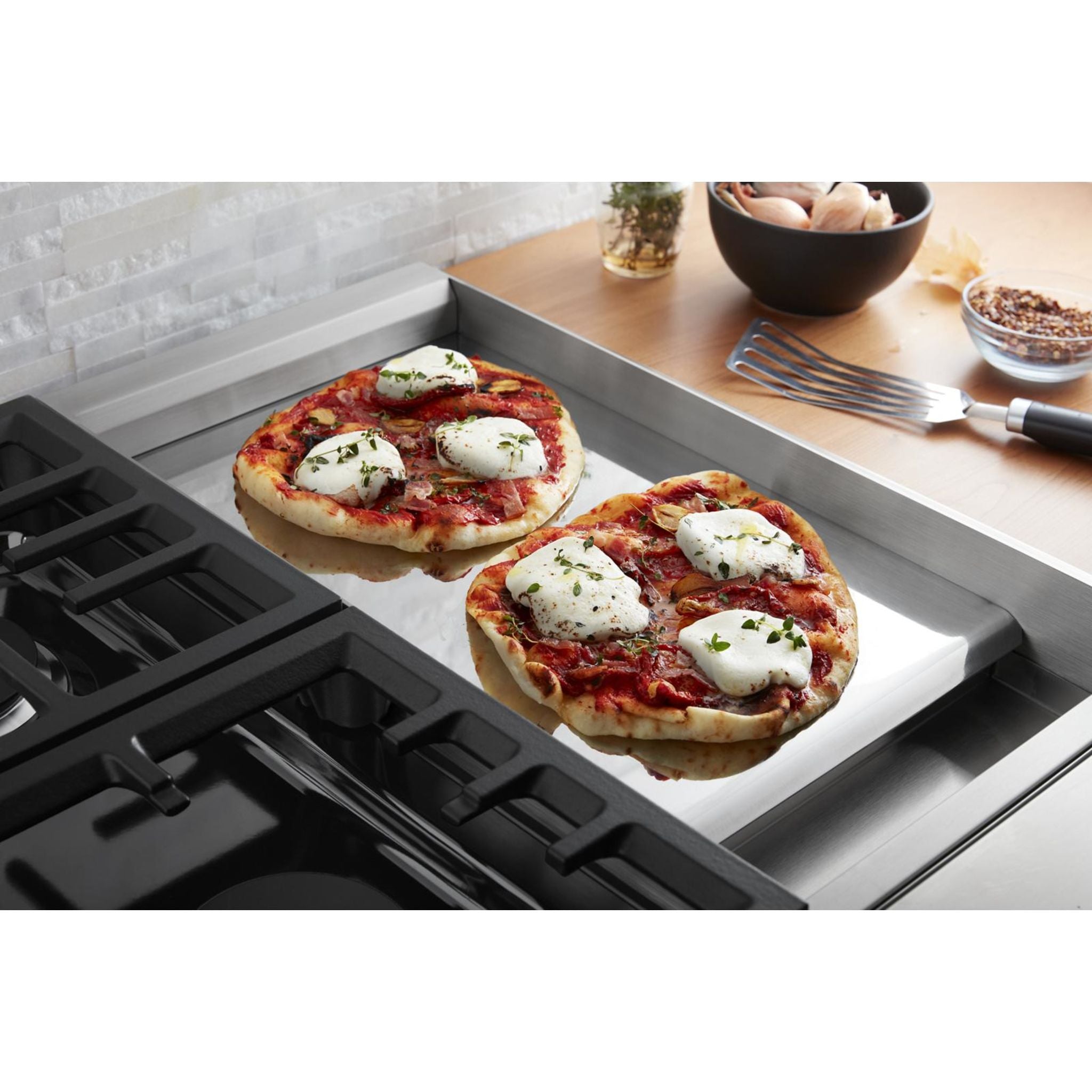 KitchenAid KFDC558JPA 30-Inch Dual Fuel Range with 5 Burners - Passion Red | Professional Gas Cooktop & Electric Oven | Perfect for Home Chefs & Modern Kitchens