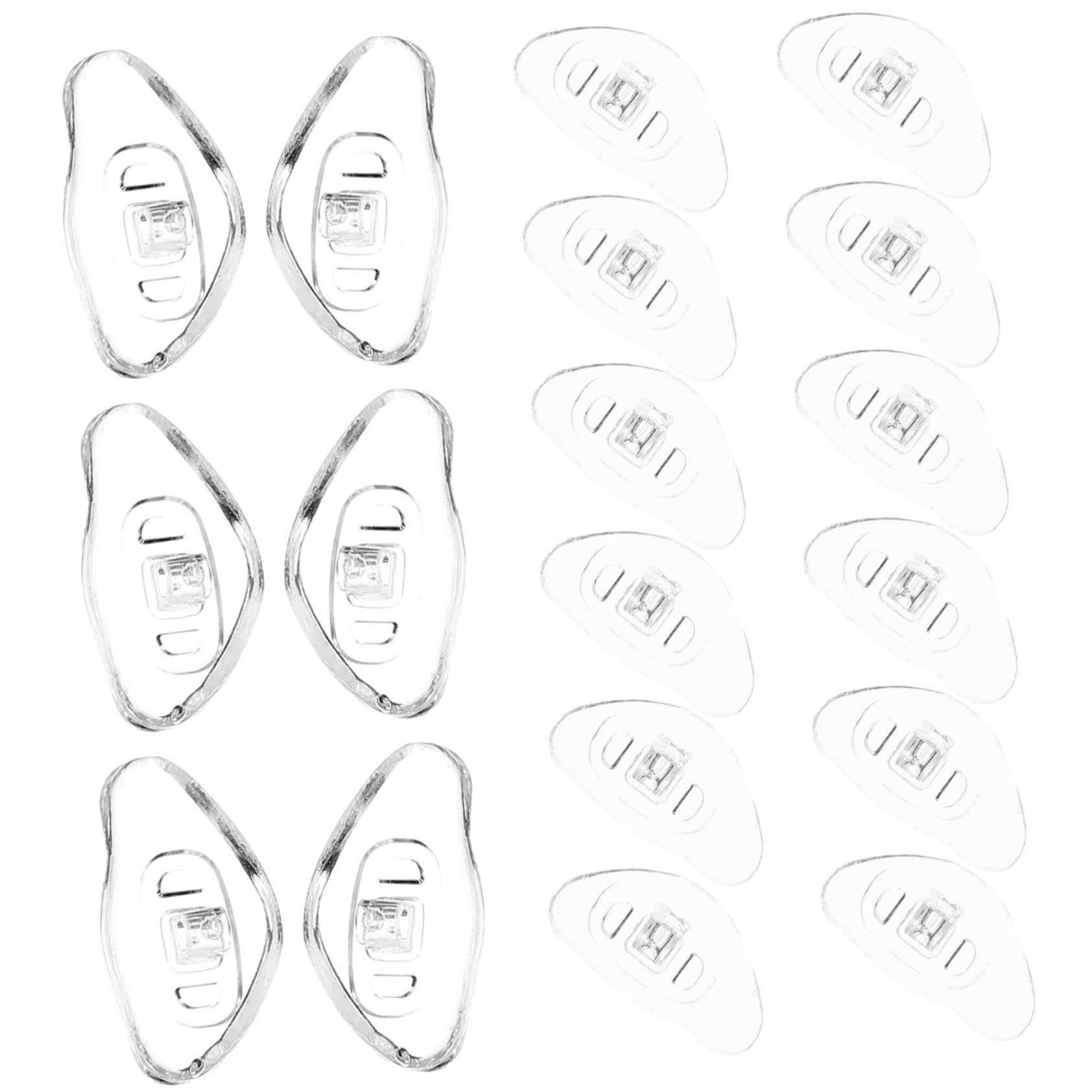Healvian 100 Pairs Soft Silicone Nose Pads for Glasses - Anti-Slip Comfortable Eyewear Nose Pad Replacement - Perfect for Reading, Computer Work and Daily Wear