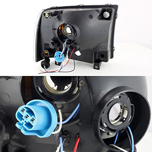 AKKON Black LED Headlights & Smoke Tail Lights Combo for Ford F250 F350 F450 F550 Super Duty - Durable Off-Road Lighting Upgrade for Trucks, Night Driving & Enhanced Visibility