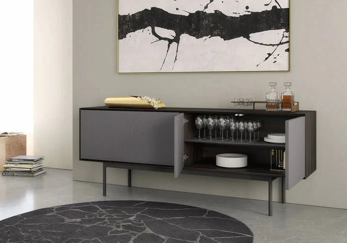 Suttonne Modern Dining Sideboard Buffet Cabinet - 2 Color Options for Living Room, Dining Room & Entryway Storage