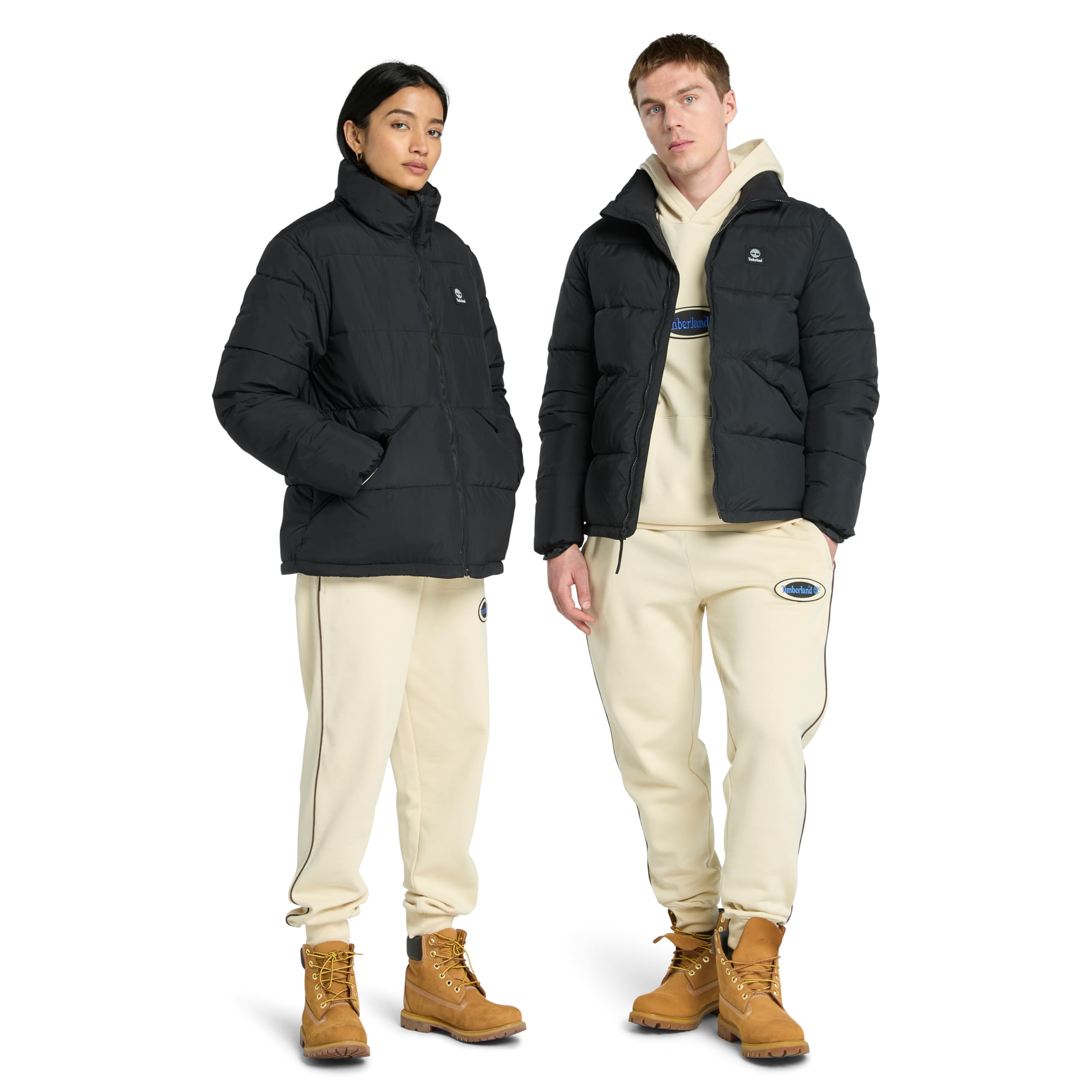 Timberland Men's Synthetic Insulated Puffer Jacket - Waterproof Winter Coat for Hiking & Outdoor Activities