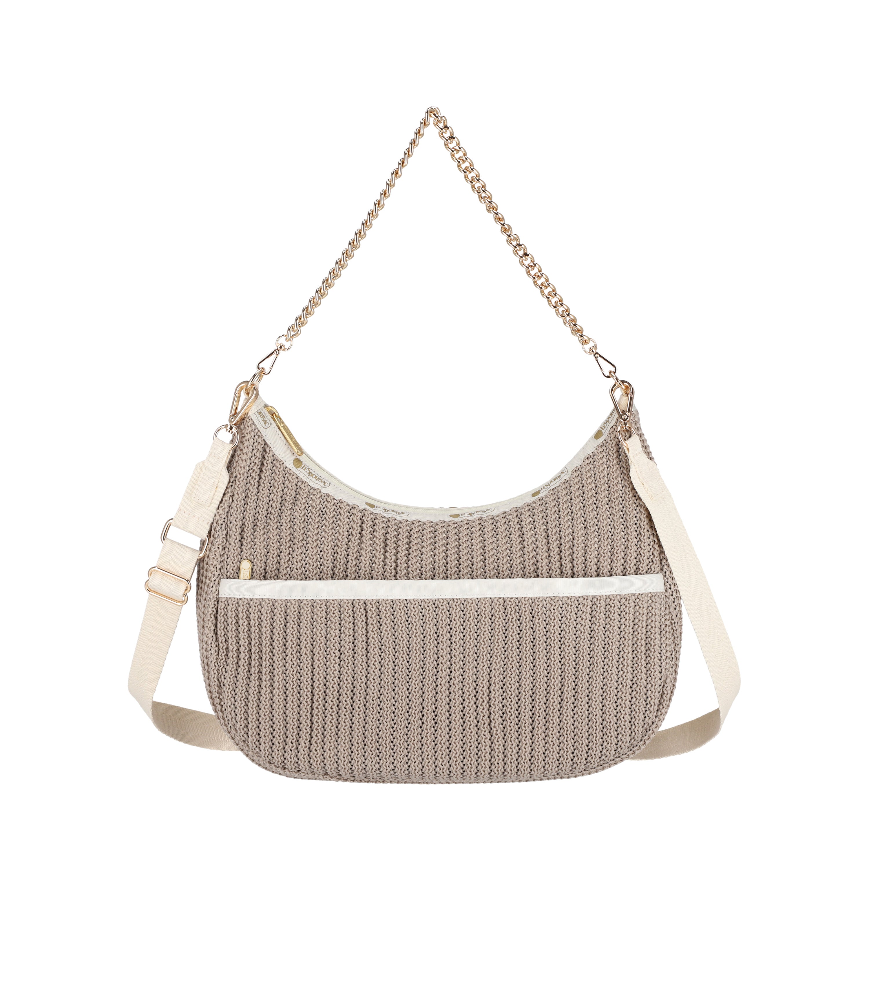 Crochet Chain Hobo Handbag for Women - Stylish North/South Shoulder Bag - Perfect for Work, Travel & Everyday Use