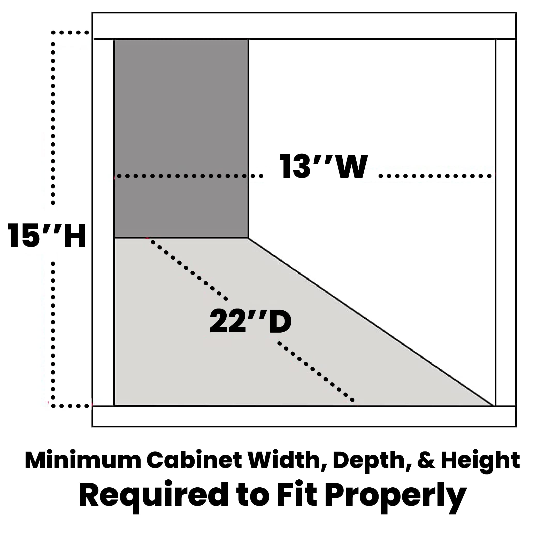 Under Cabinet Trash Can Drawer - Heavy Duty Adjustable Waste Bin for Kitchen Storage