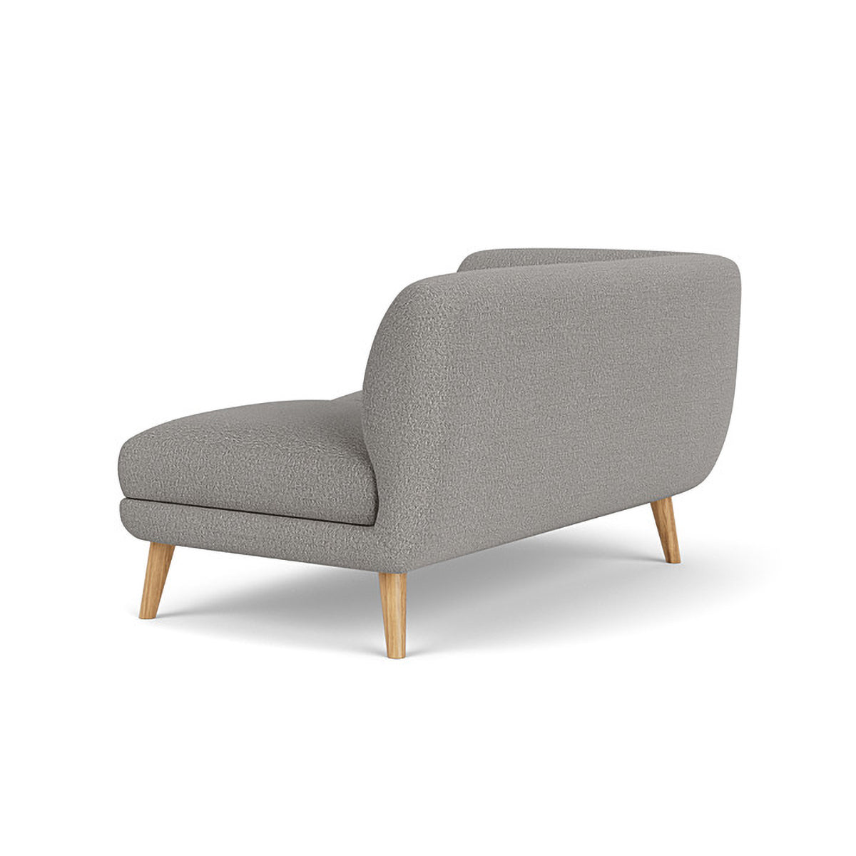 Alfred Boucle Left 2 Seater Modular Sofa - Modern Sectional Couch for Living Room, Small Space & Apartment - Soft Fabric Upholstery with Reversible Design