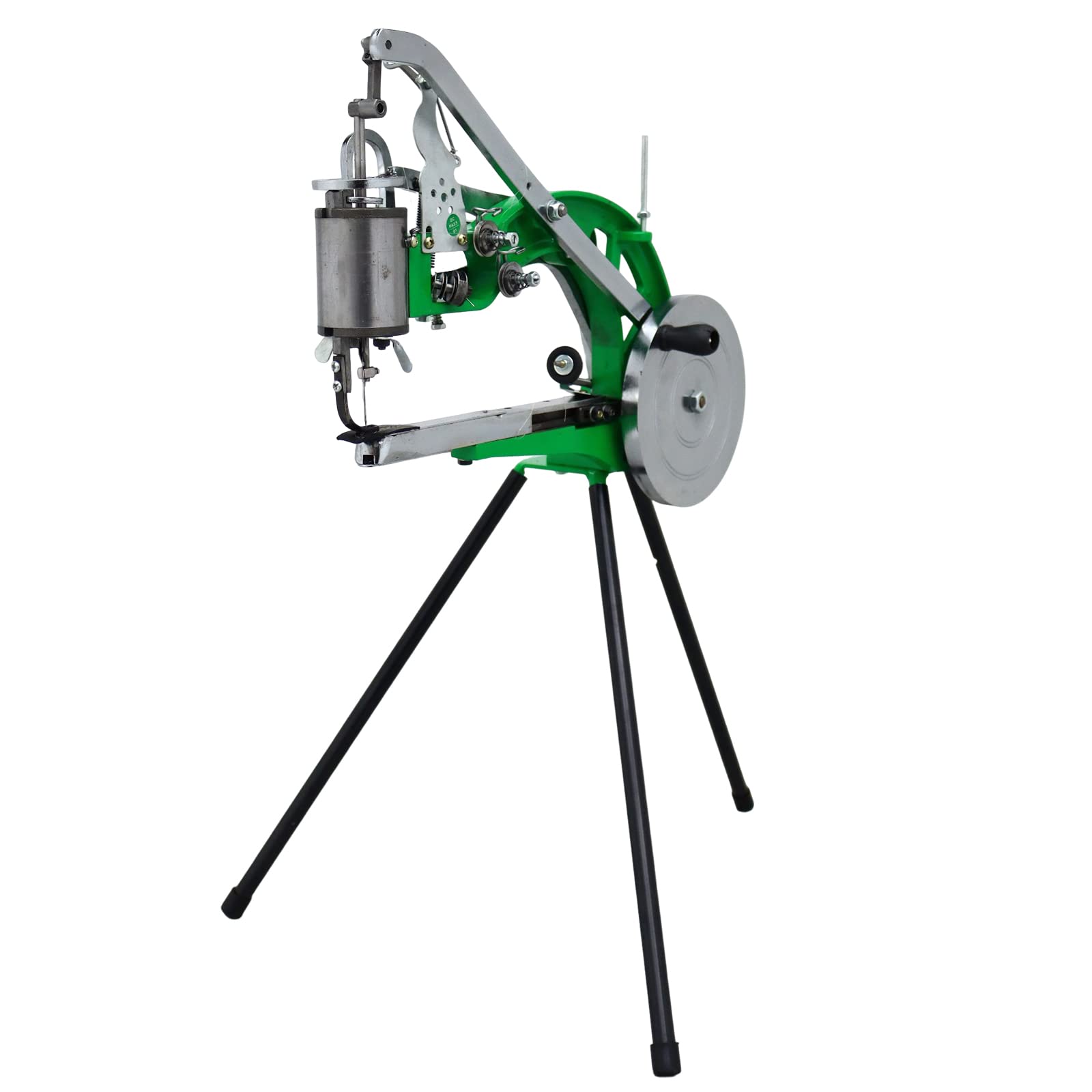 Professional Dual Cotton Nylon Line Shoe Repair Machine - Heavy Duty Cobbler Sewing Equipment with Adjustable Tripod Stand for Leather, Canvas & Sneaker Repair - Perfect for Shoe Shops, DIY Enthusiasts & Home Use