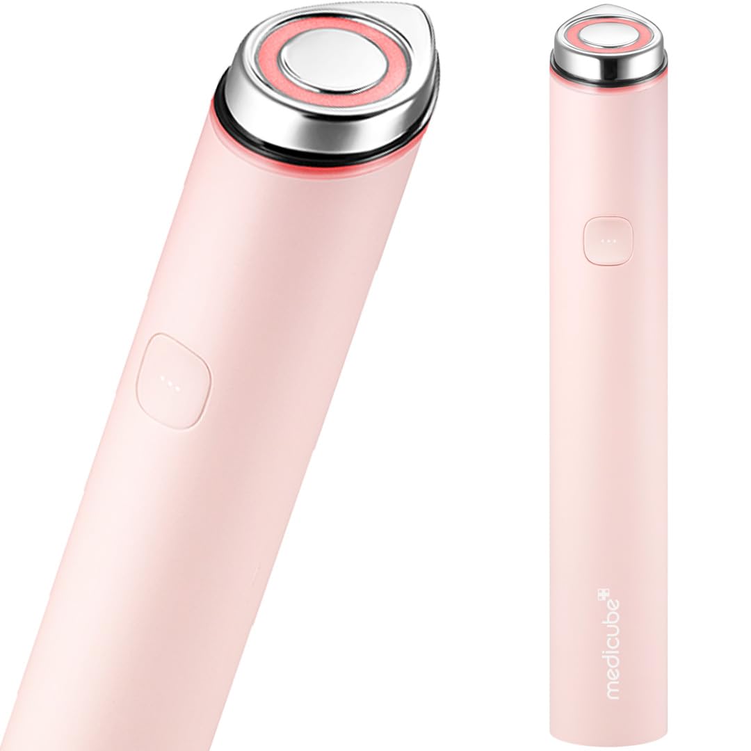 Medicube Mini Booster Pro Pink - Portable At-Home Facial Device for Glowing Skin | Enhances Skincare Absorption, Perfect for Beginners & Teens | Korean Beauty Routine for Glass Skin | Use for Daily Skincare, Travel & On-The-Go Beauty
