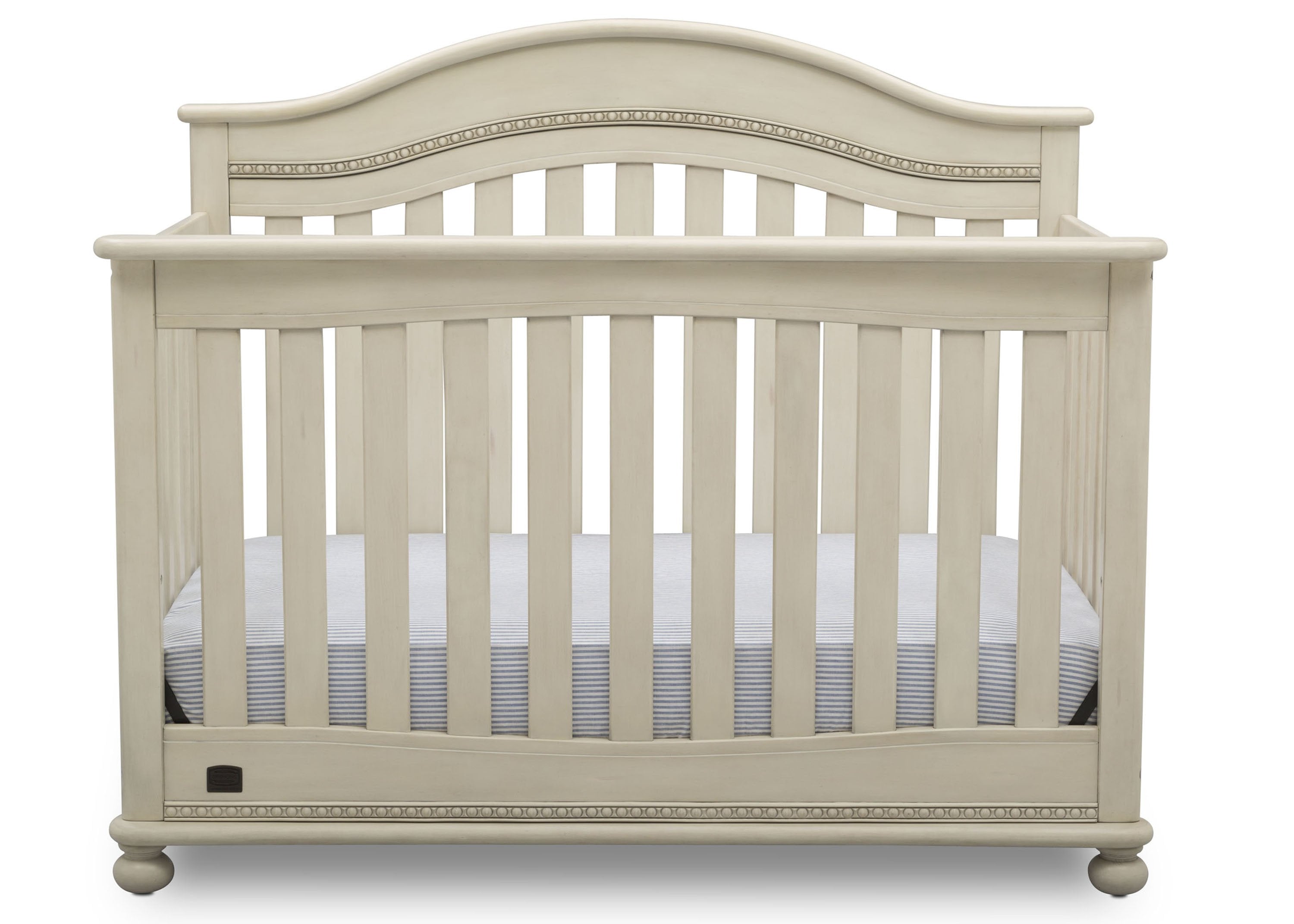 Bristol 4-in-1 Convertible Baby Crib - Toddler Bed, Daybed & Full-Size Bed Frame - Safe Nursery Furniture for Newborns & Kids - Perfect for Bedrooms, Daycare & Guest Rooms
