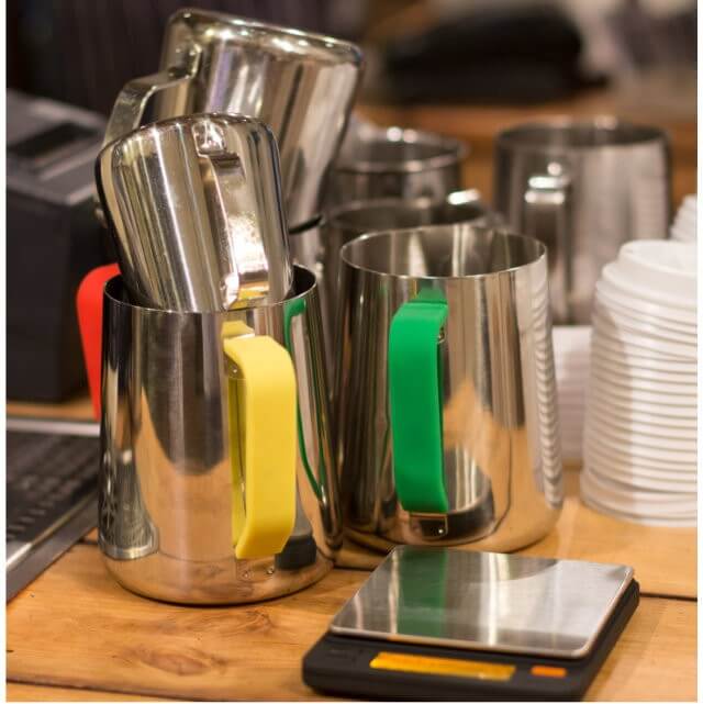 Non-Slip Silicone Pitcher Handle Grip - Blue - Heat Resistant & Comfortable Kitchen Accessory for Safe Pouring of Hot Liquids, Soups, and Beverages