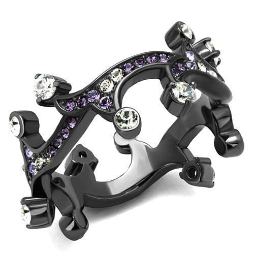 Zawadee Gun Ring Stainless Steel with CZ for Men