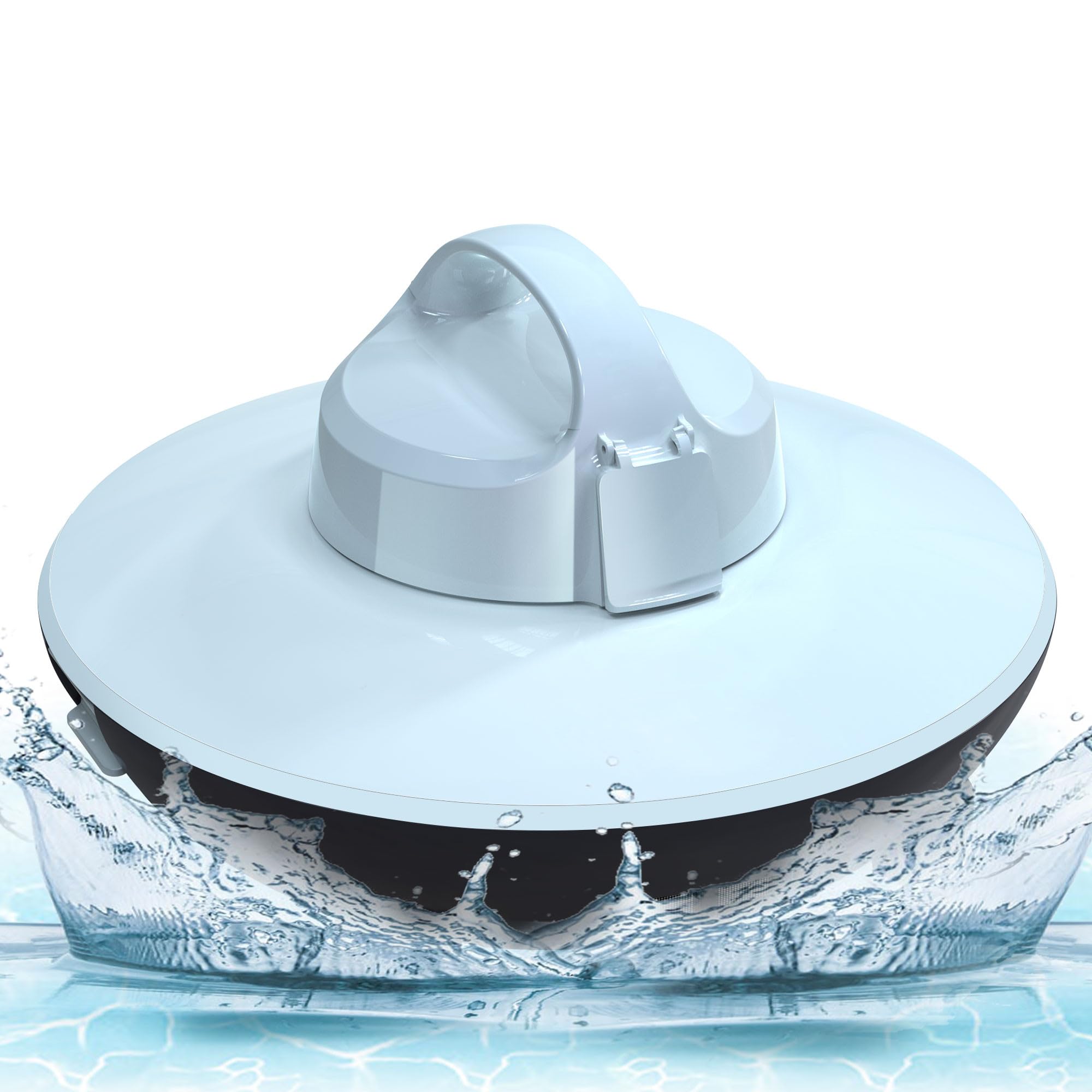 UFO3 Automatic Robotic Pool Vacuum Cleaner for In-Ground Pools | Cordless Wall-Climbing Pool Cleaner with Large Top-Loading Filters | Silver | Ideal for Residential & Commercial Swimming Pool Maintenance