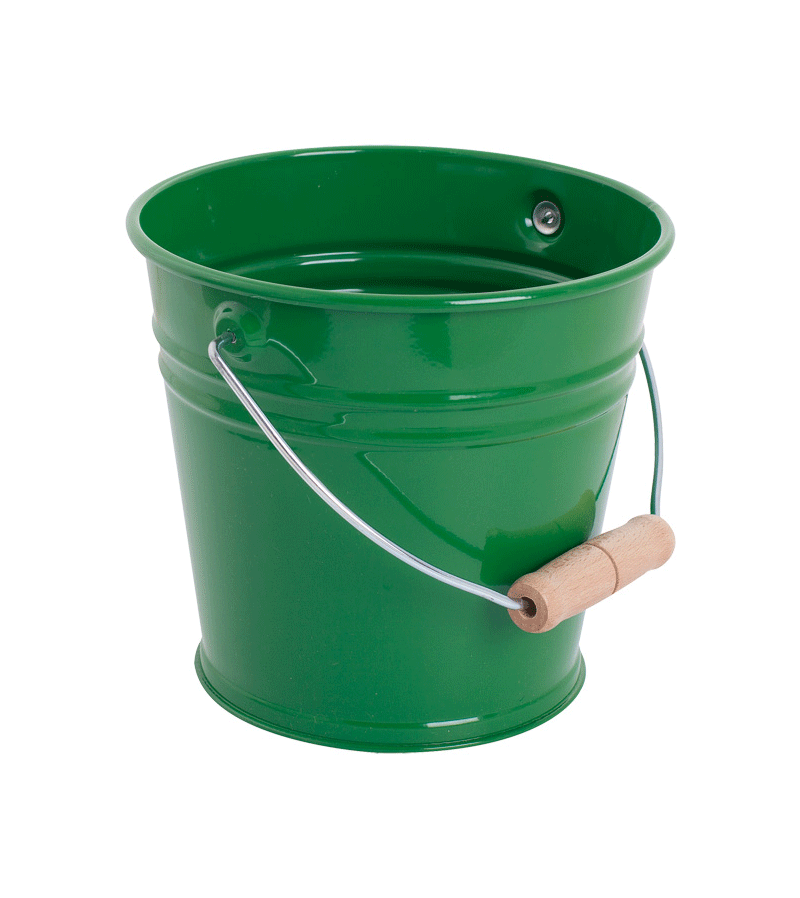 Premium Green Sand Bucket by Redecker - Durable Beach Toy for Kids - Perfect for Sandcastles, Beach Trips & Outdoor Play