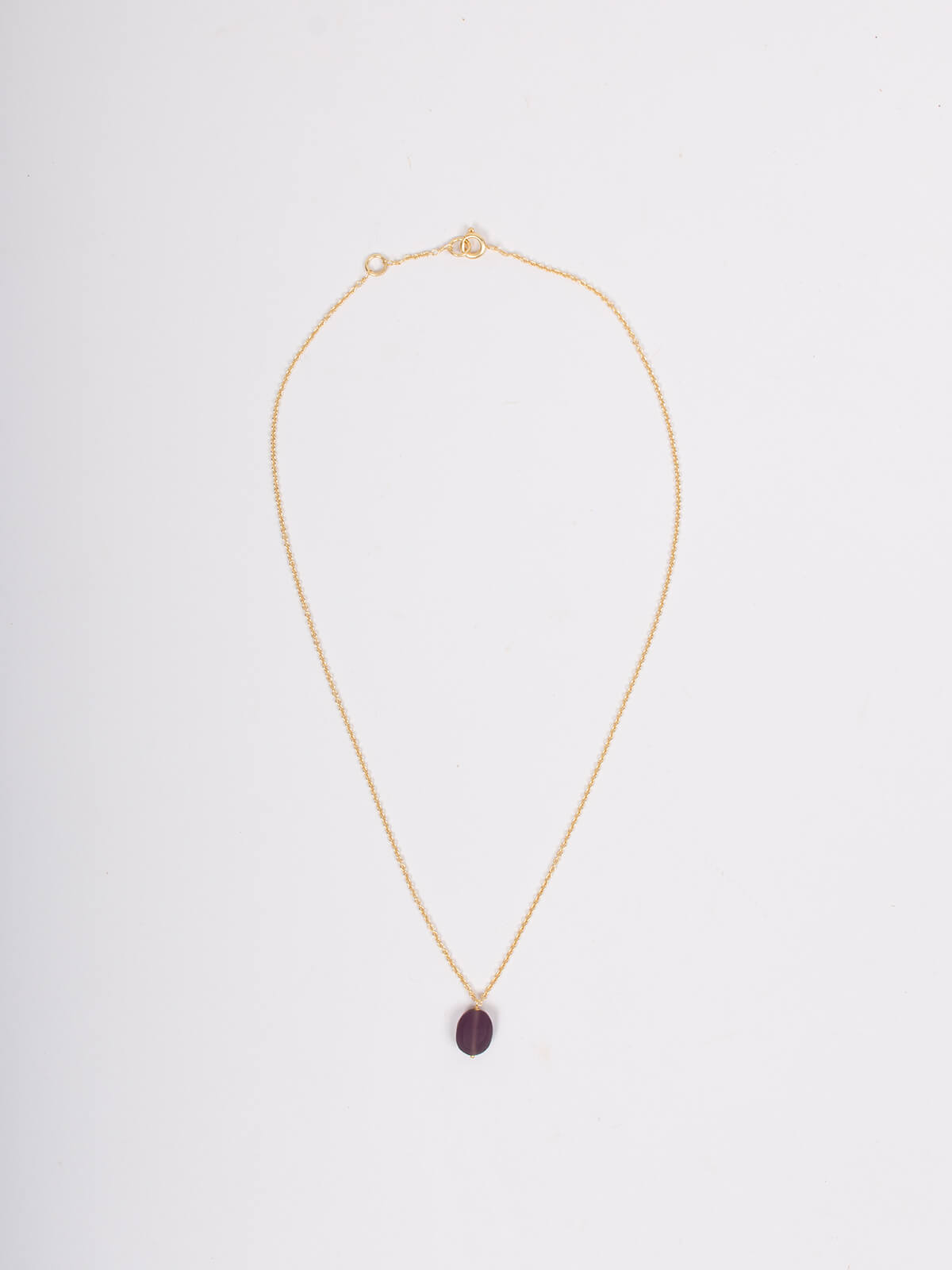 Natural Stone Pendant Necklace for Women - Handmade Solo Gemstone Jewelry with Assorted Crystals (Amethyst, Quartz, Agate) - Perfect for Boho Style, Meditation & Spiritual Healing