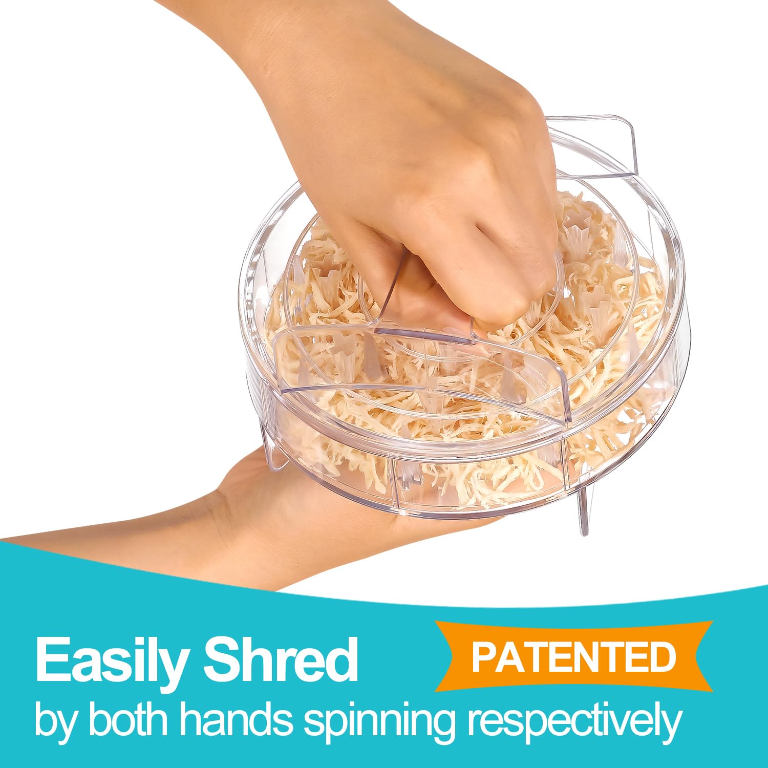 Premium Chicken Shredder Tool - Heavy Duty Meat Shredding Claws for Pulled Chicken, Beef & Pork | Perfect for Meal Prep, BBQ, Tacos & Pet Food (Dog/Cat) | Ergonomic Kitchen Gadget for Fast Shredding