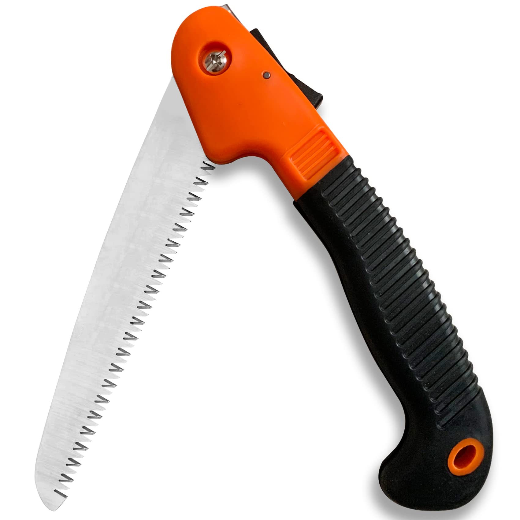 7 Inch Folding Hand Saw with Heavy Duty Triple Razor Tooth Steel - Compact Pruning Saw for Gardening, Camping & Woodworking | Durable & Portable Outdoor Tool