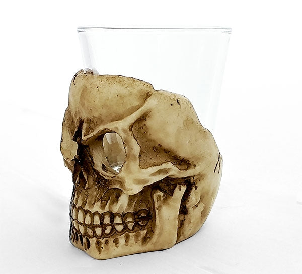BarConic® Ceramic Skull Shot Glass - 2oz Unique Halloween Party Cups for Whiskey, Tequila & Liquor - Perfect for Themed Parties, Gifts & Home Bar Decor