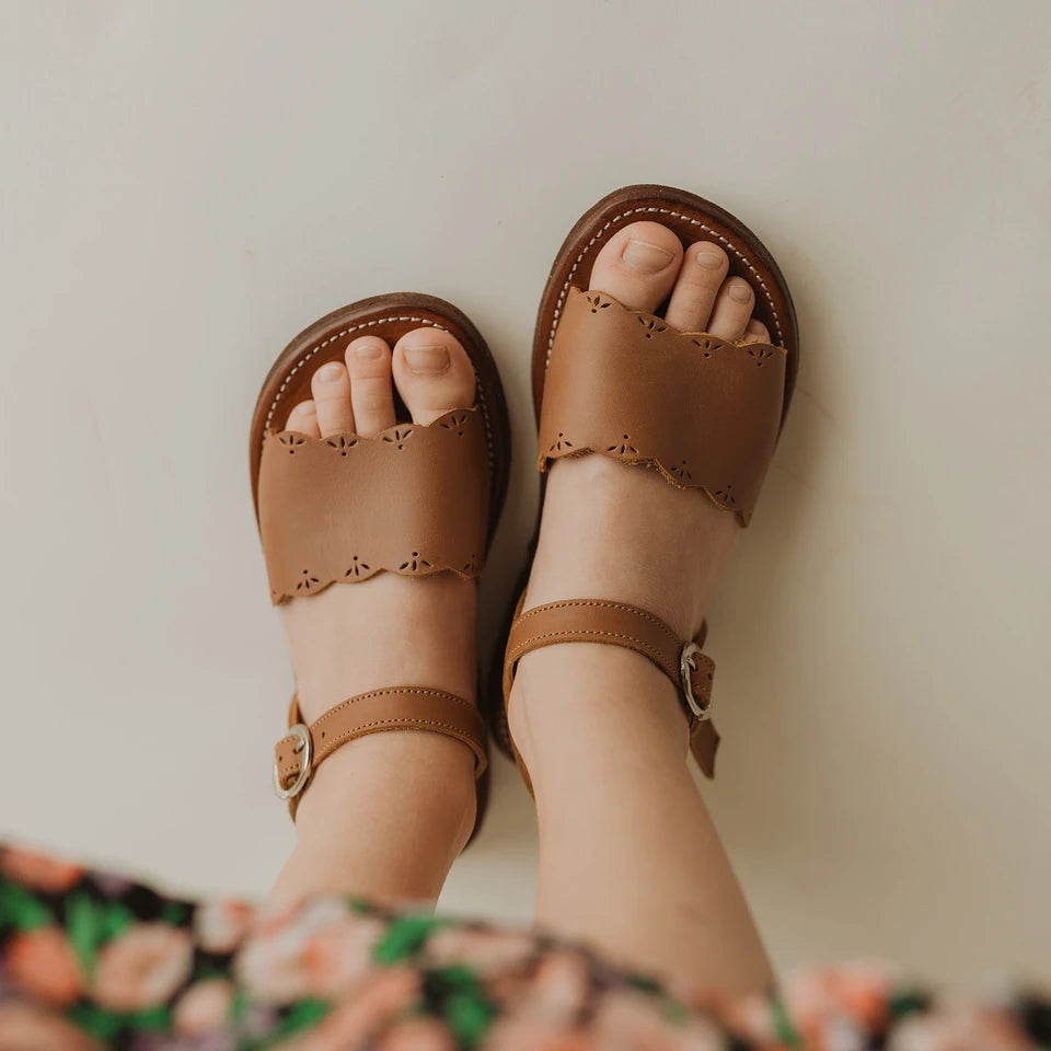 Bella Kids' Leather Sandals for Boys & Girls - Comfortable & Durable Summer Footwear - Perfect for Beach, Park, and Outdoor Play