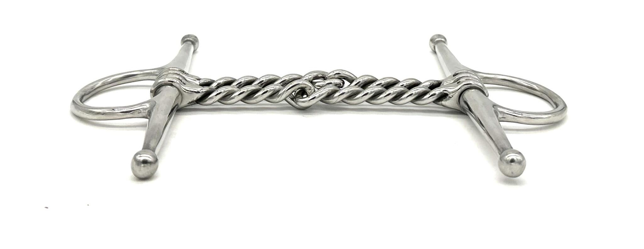 Jake Adams Double Twisted Wire Full Cheek Bit - English Horse Riding Snaffle Bit for Dressage & Jumping - Perfect for Training & Competition Use