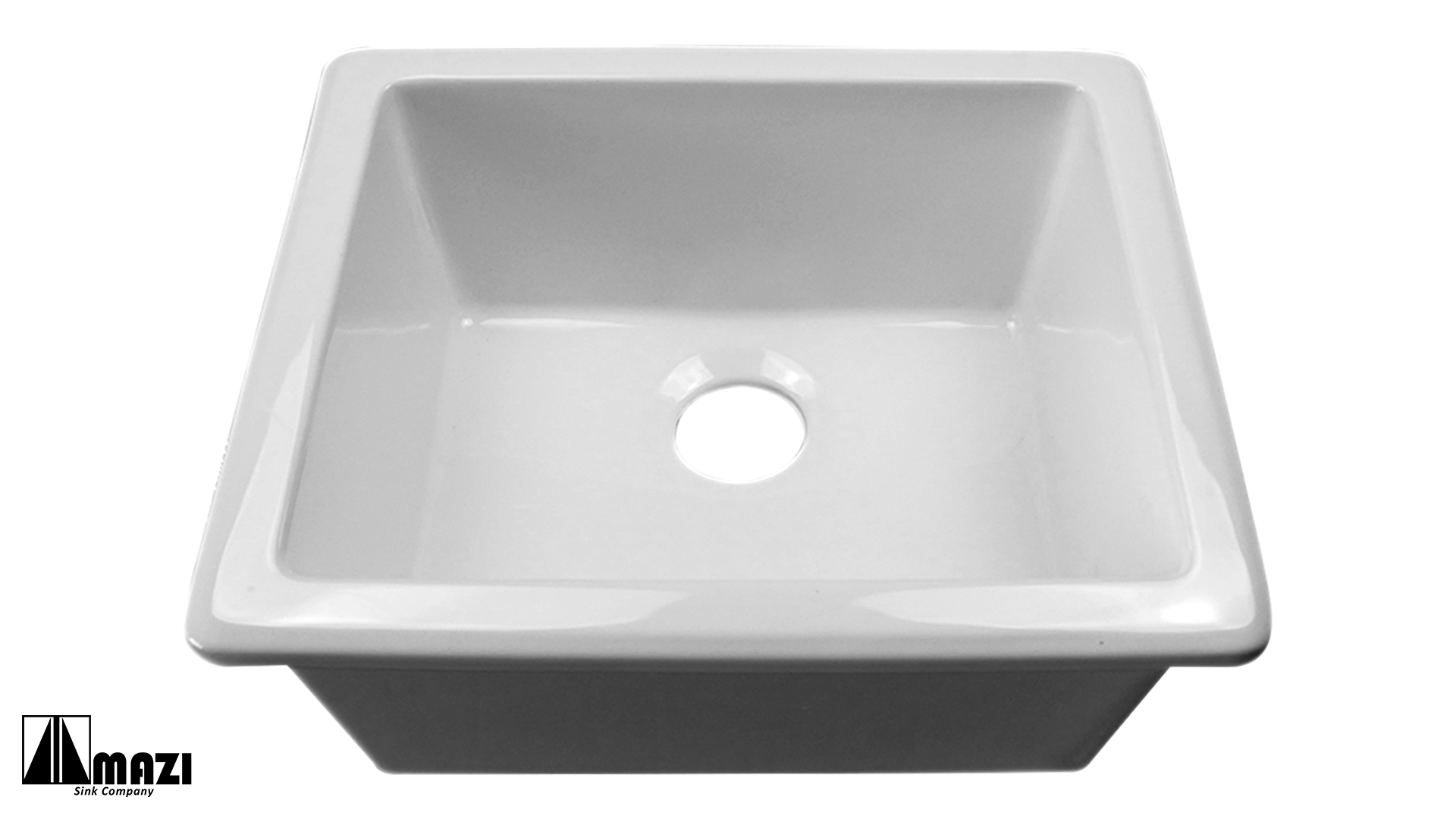 Ceramic Undermount Laundry Sink 1899UM - Durable Utility Sink for Laundry Room, Basement & Garage - White Porcelain Utility Basin with Overflow Drain