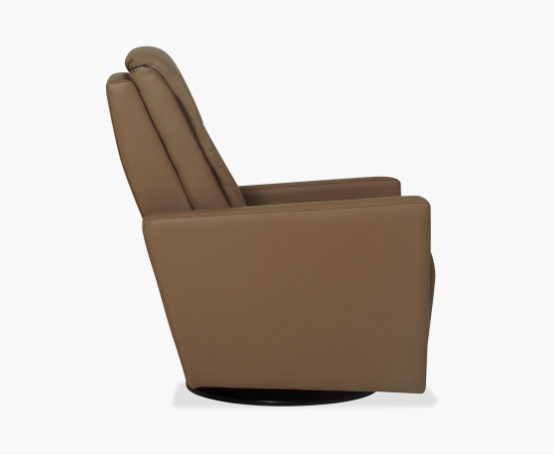 Triple Power Swivel Glider Recliner with Headrest & Lumbar Support - Modern Comfort Chair for Living Room, Nursery, and Home Theater Relaxation