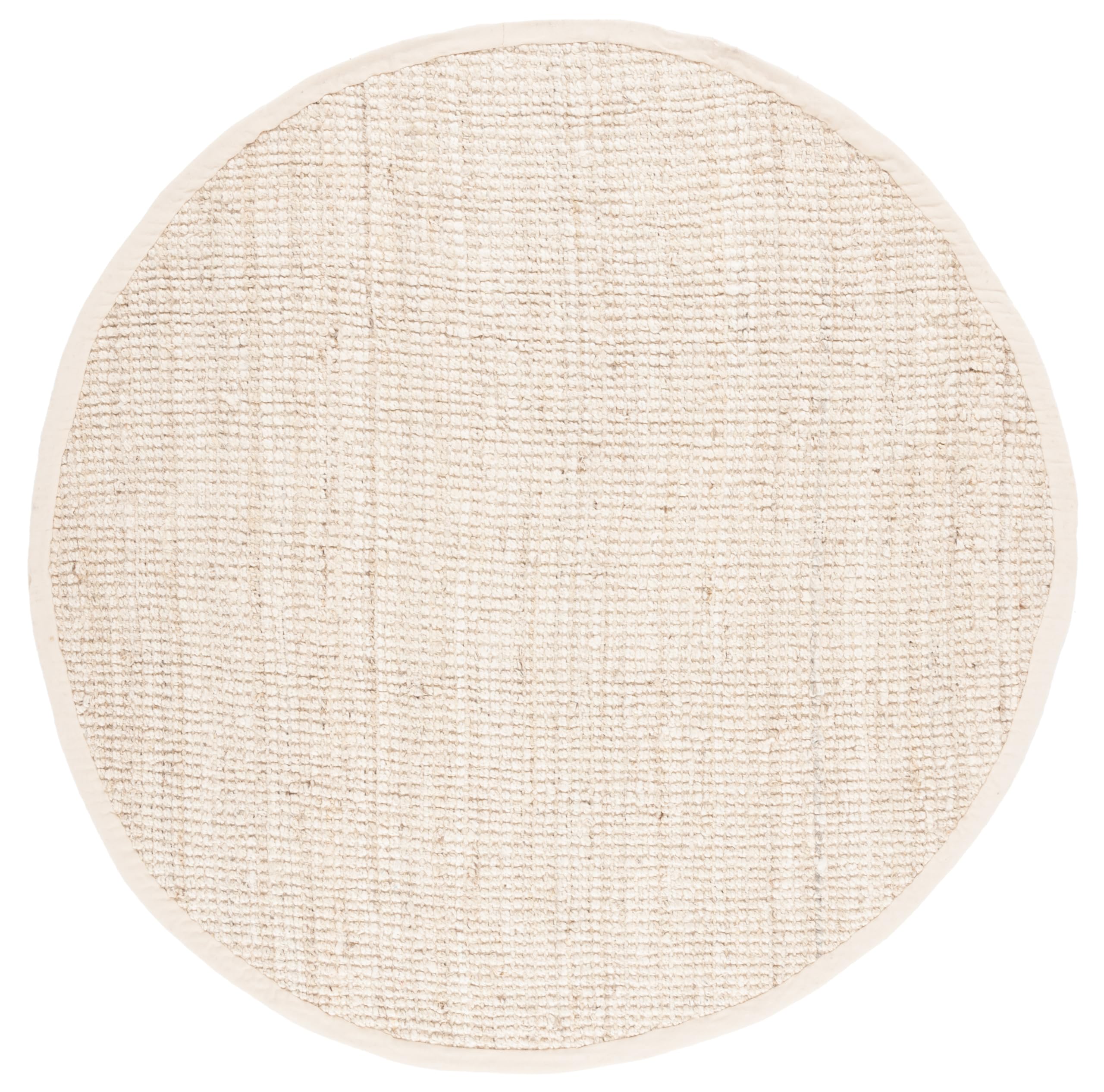 SAFAVIEH Natural Fiber Collection 9' Round Ivory NF730A Handmade Farmhouse Premium Jute Area Rug - Perfect for Living Room, Bedroom & Boho Home Decor