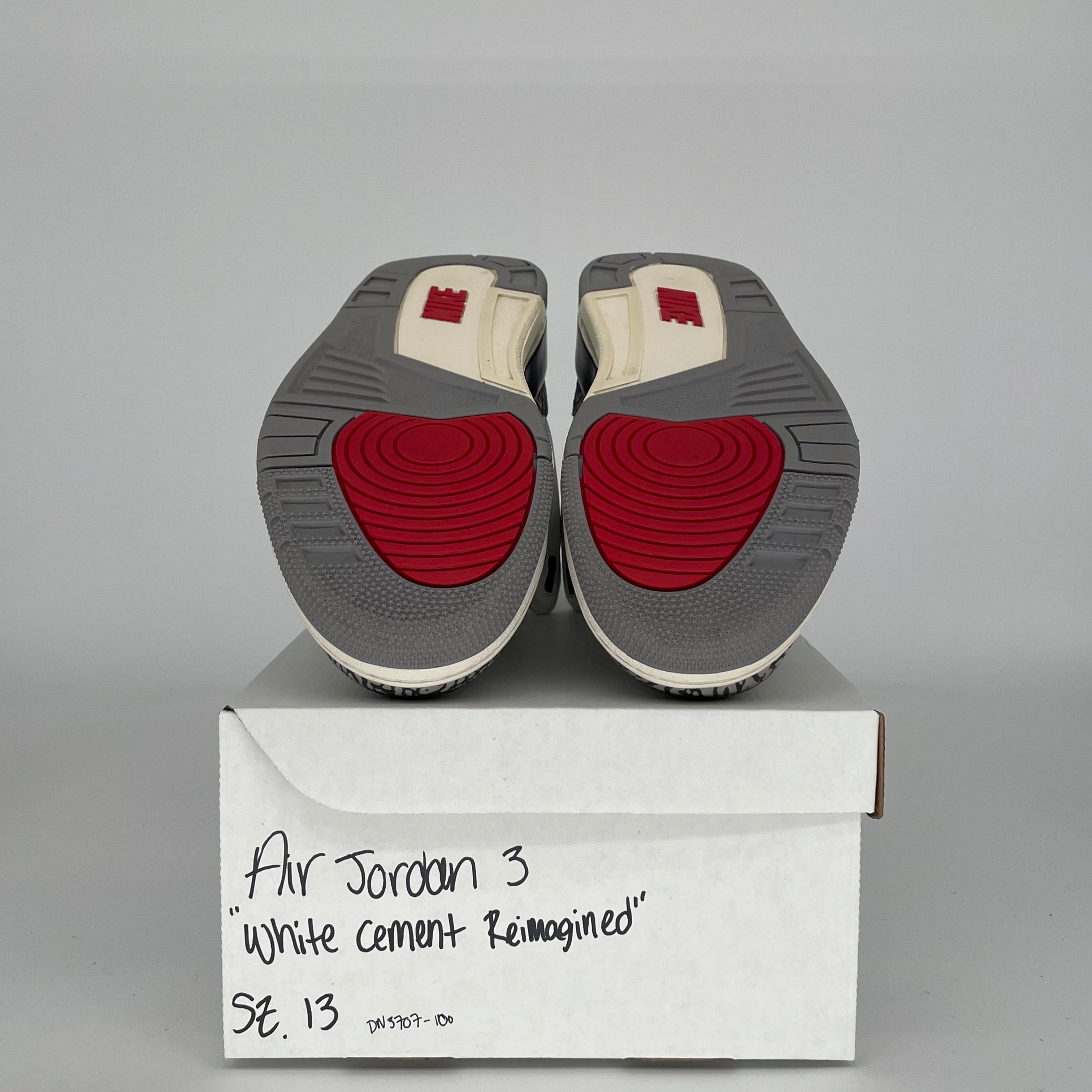 Original Air Jordan 3 White Cement Reimagined - Men's Size 13 (DN3707-100) | Authentic Retro Basketball Sneakers for Casual Wear & Street Style