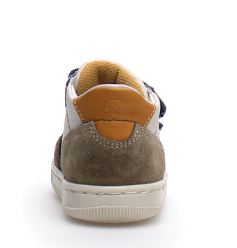Falcotto Kids' Klip Fashion Sneakers for Boys and Girls - Cognac & Milk Color - Comfortable & Stylish for School, Play & Everyday Wear