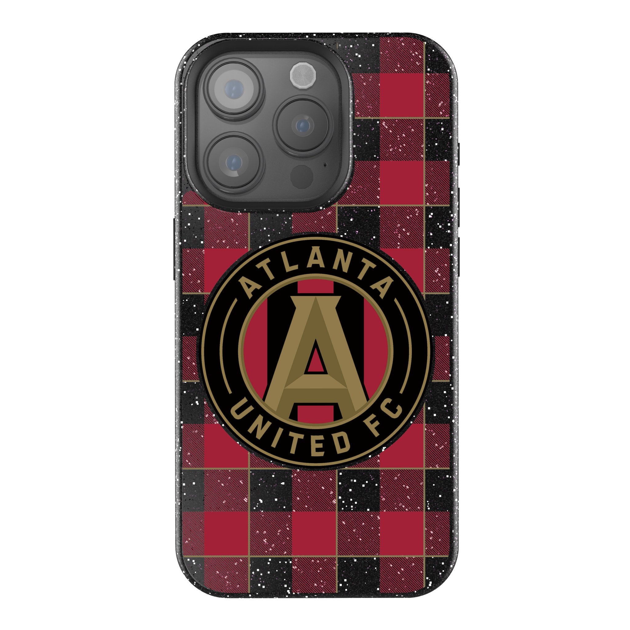 Atlanta United FC Plaid Bling Phone Case - Stylish Protective Cover for iPhone & Samsung | Perfect for Soccer Fans & Game Days