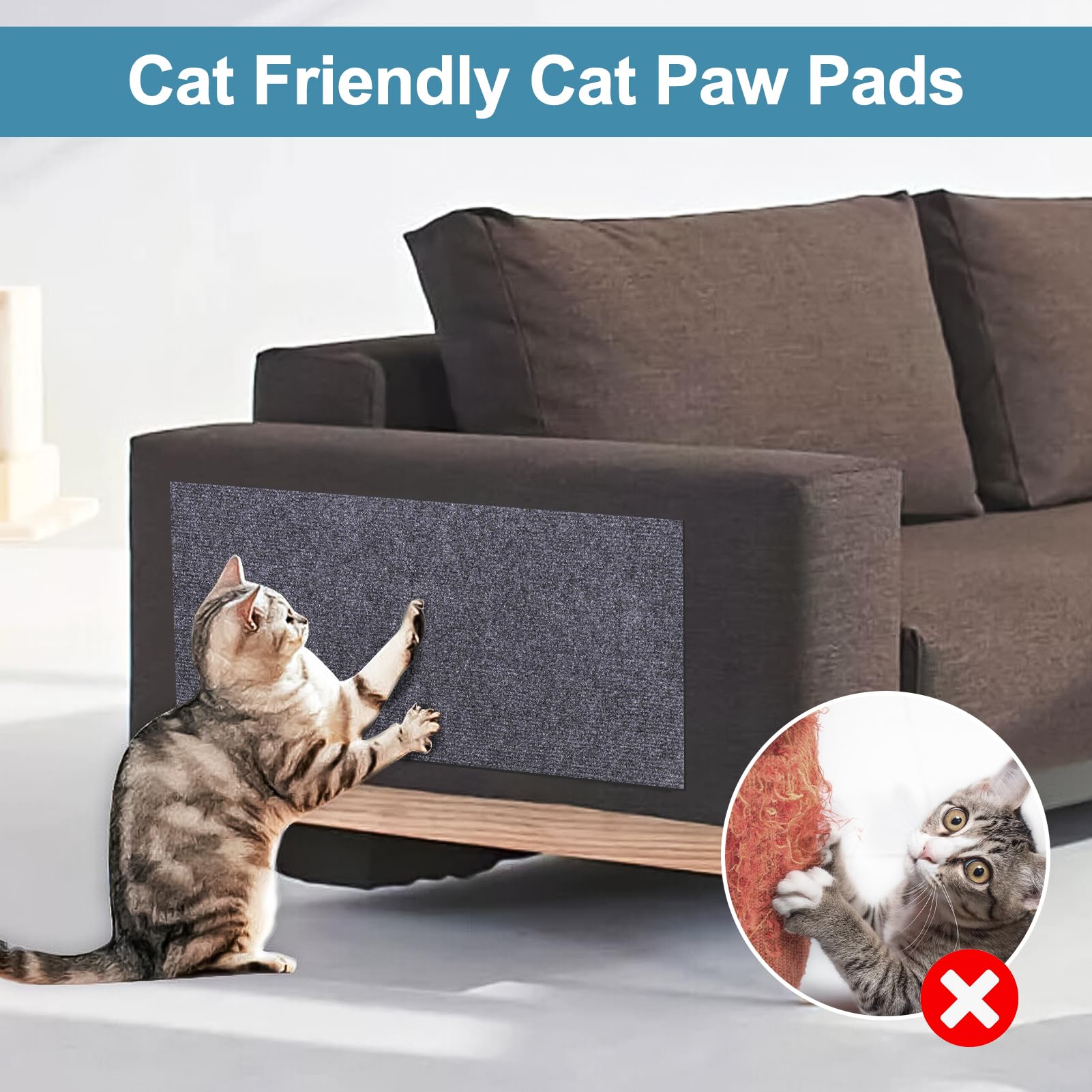Palksky 3PCS Climbing Cat Scratcher Mat - 23.6