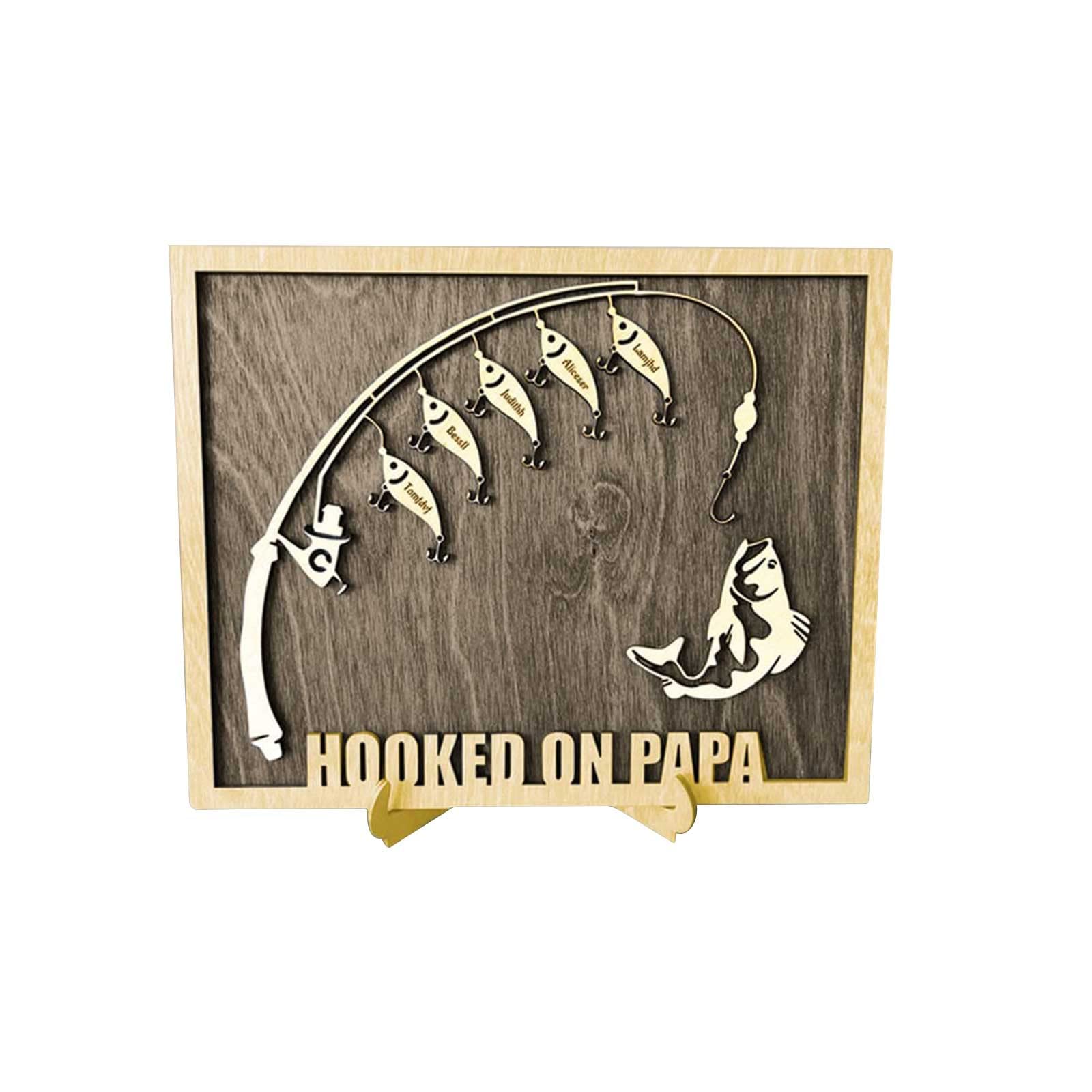 Personalized Fishing Wooden Sign 