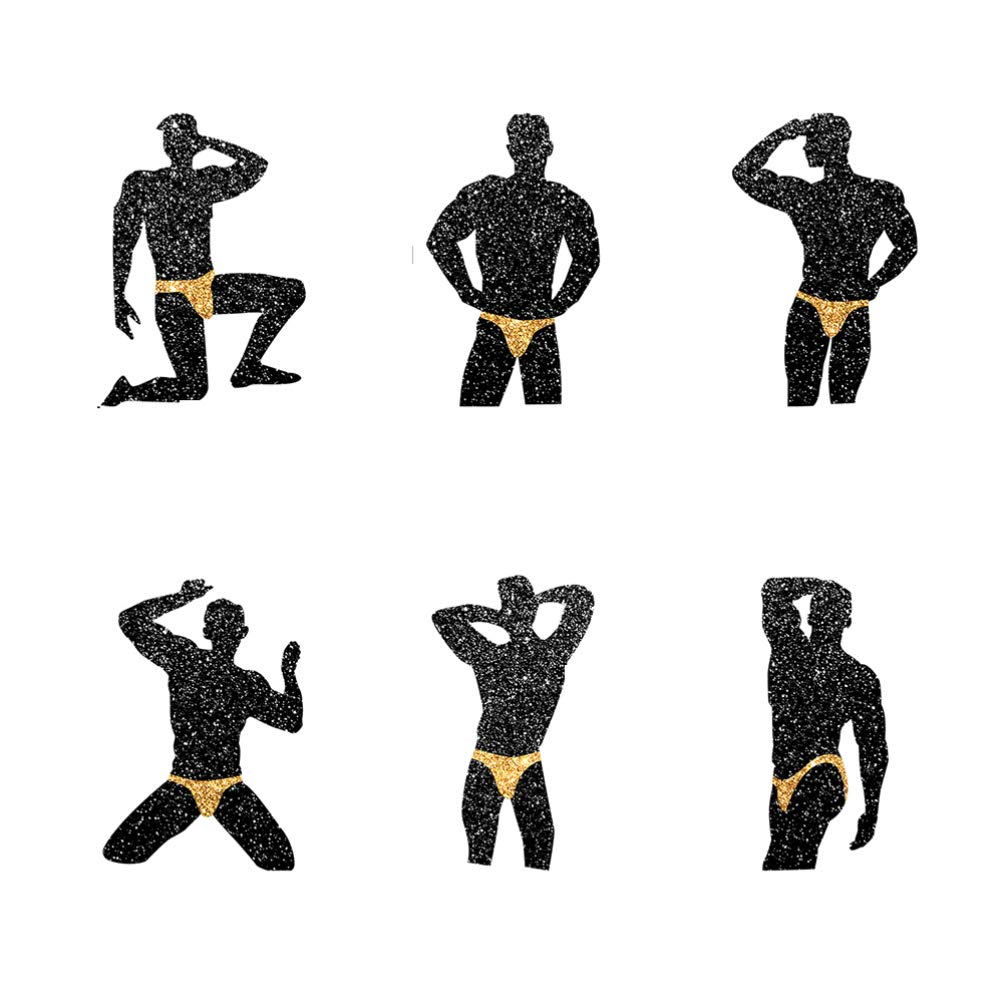 48pcs Male Stripper Bachelorette Cupcake Toppers - Funny Hen Party Decorations for Birthday, Bachelorette Party & Bridal Shower Favors - Perfect for Girls Night Out & Bachelorette Party Supplies