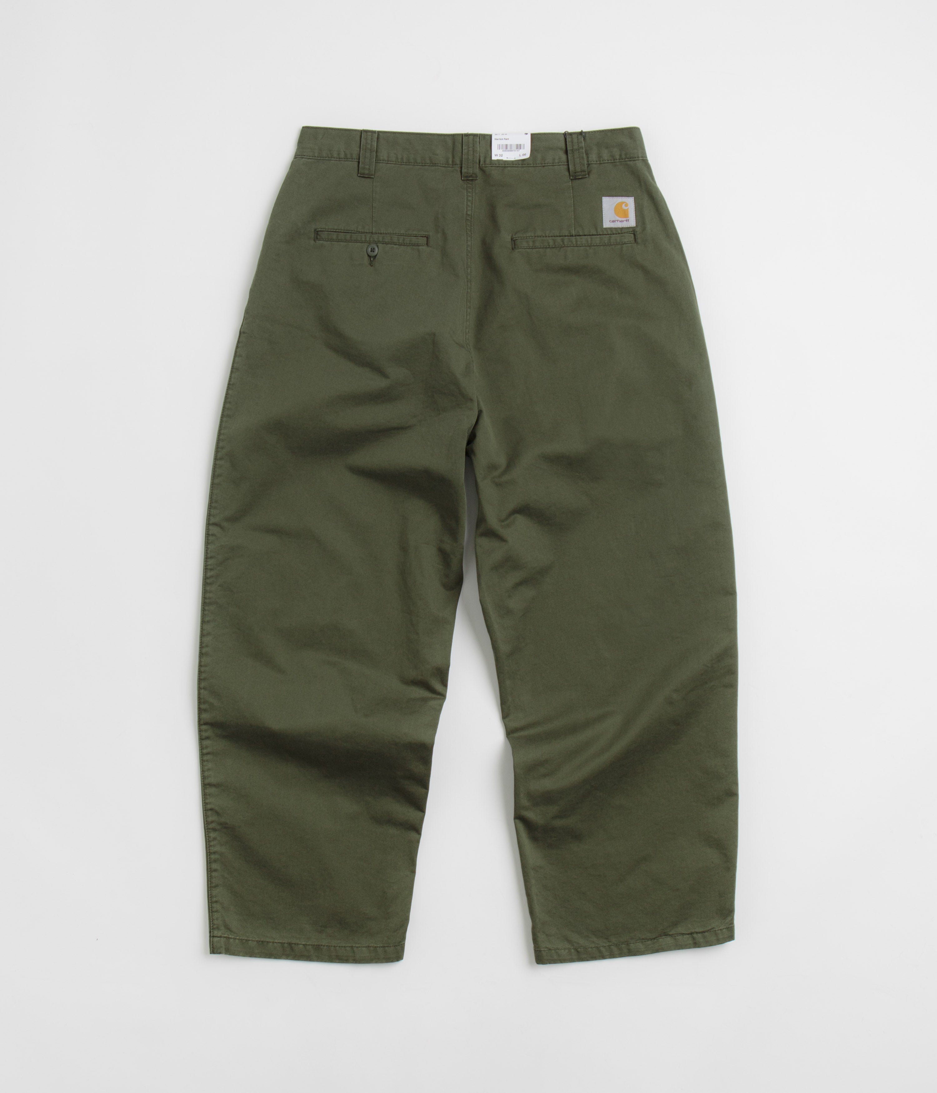 Carhartt Merrick Work Pants - Stone Washed Office Green | Durable Men's Cargo Pants for Construction, Outdoor Work & Casual Wear