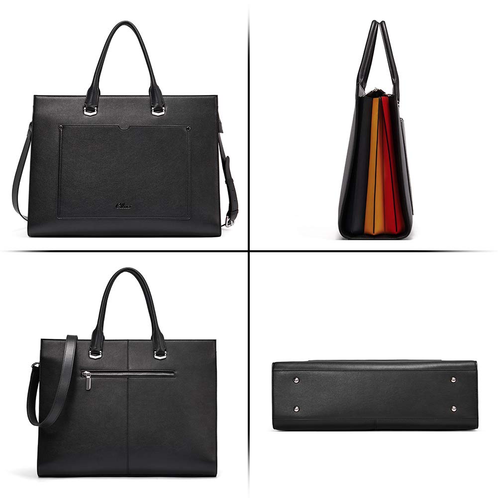 CLUCI Vegan Leather Briefcase for Women - 15.6 Inch Laptop Bag with Large Pockets, Professional Business Shoulder Bag for Work, Office & Travel Accessories