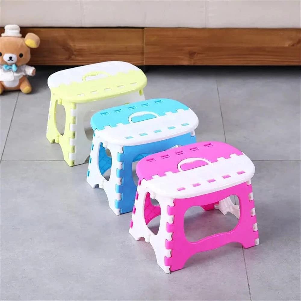 Multi-Purpose Foldable Step Stool for Kitchen & Home - Light Pink | Non-Slip Compact Step Ladder for Reaching High Shelves, Cabinets & Storage | Perfect for Elderly, Kids & Short Adults