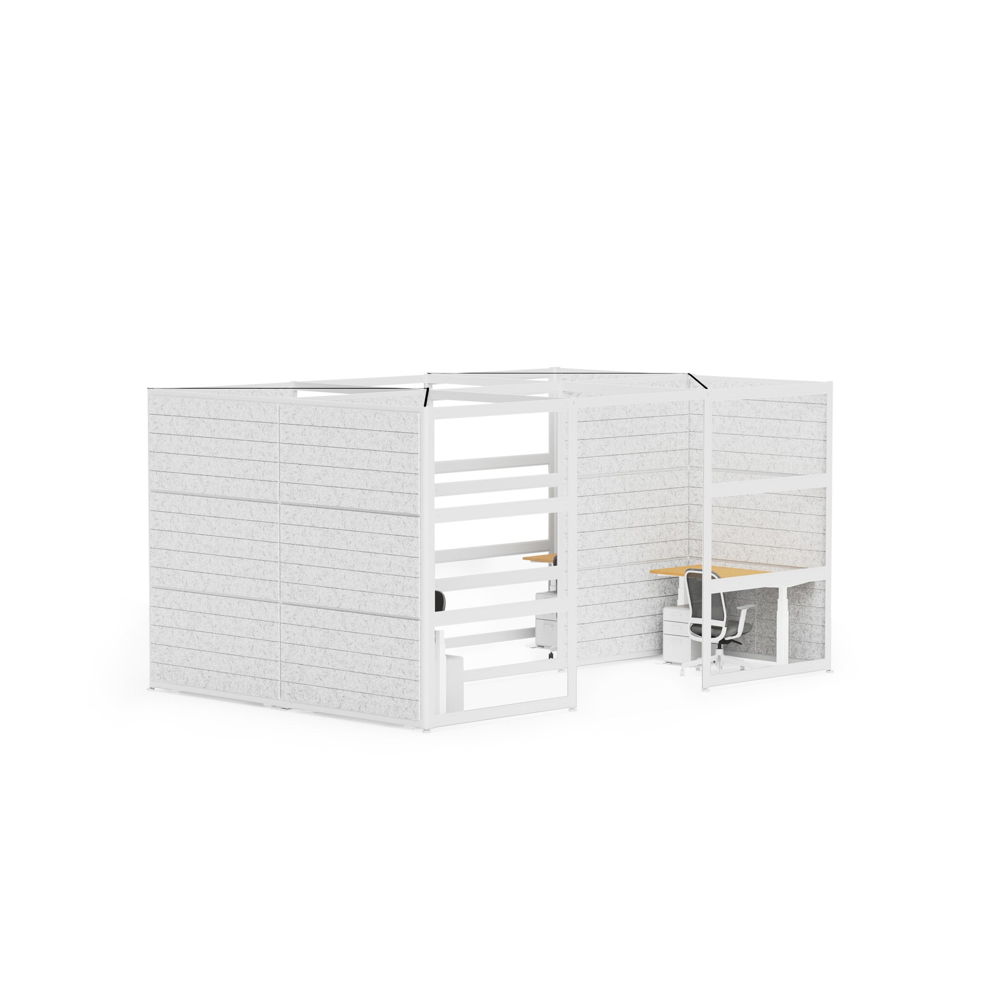 PoppinSpaces Hive Space for 4 - Modular Office Desk Organizer for Home & Office - Perfect for Pens, Pencils, Markers & Stationery Storage