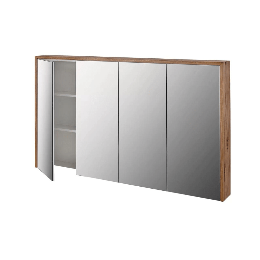 Bayview Mirror Cabinet 1500 - Premium Tasmanian Oak Bathroom Storage with Adjustable Shelves | Perfect for Small Bathrooms, Vanity Organization & Modern Home Decor