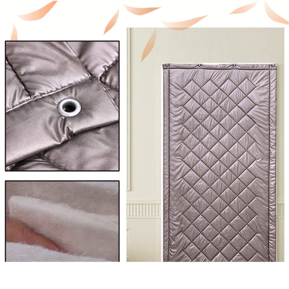 Thermal Insulated Door Curtain - Soundproof, Waterproof & Windproof for Winter Warmth - Perfect for Porch & Entrance Protection