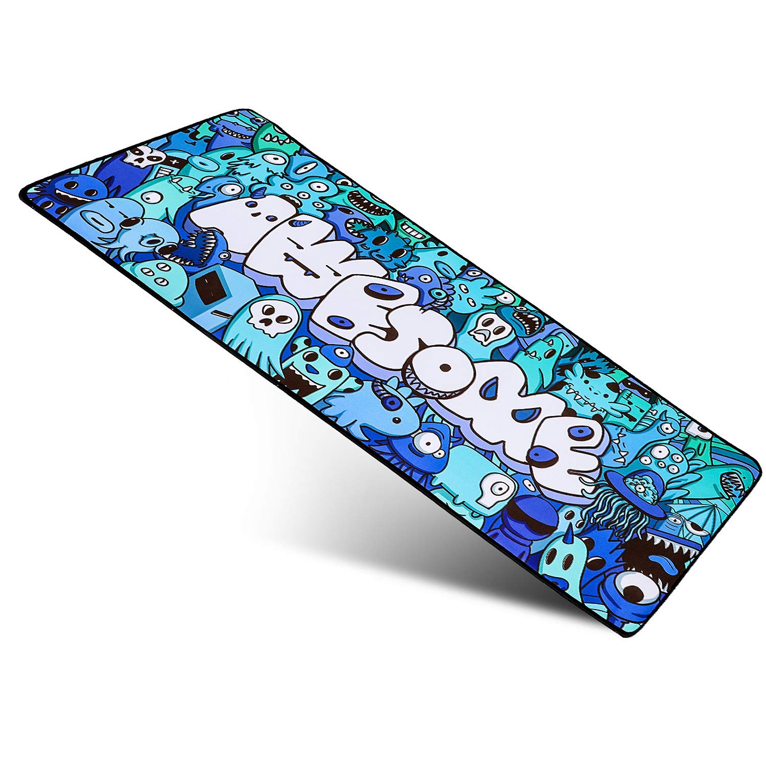 Extended Large Gaming Mouse Pad with Graffiti Anime Design - Non-Slip Mouse Mat for Laptop, PC & Computer (31.5