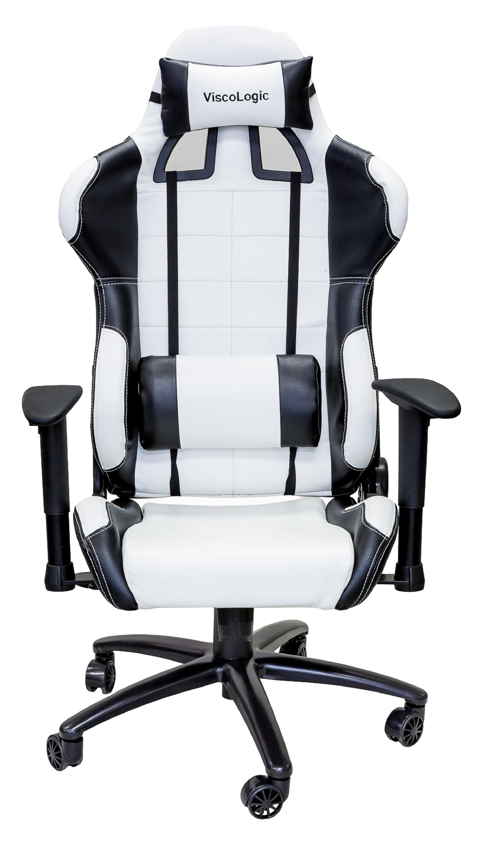 PRO X SERIES 7206 Ergonomic Gaming Chair - White & Black - High Back Racing Style with Lumbar Support - Perfect for PC, Console Gaming & Home Office