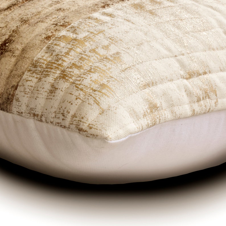 Luxury Gold Velvet Decorative Euro Sham Pillow Cover - Elegant Home Decor for Bedroom, Living Room & Sofa - Perfect for Modern, Classic & Bohemian Interior Design Styles