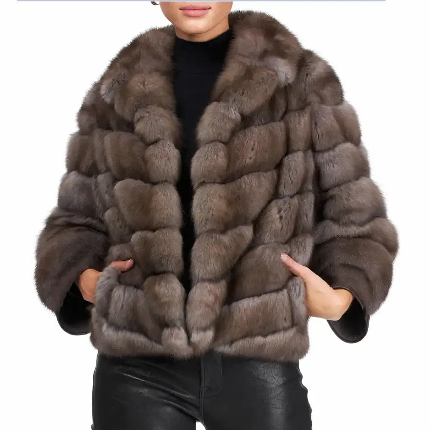 Luxury Women's Fur Coat - High Street Fashion Winter Jacket for Women | Warm Outerwear for Cold Weather, Parties & Special Occasions