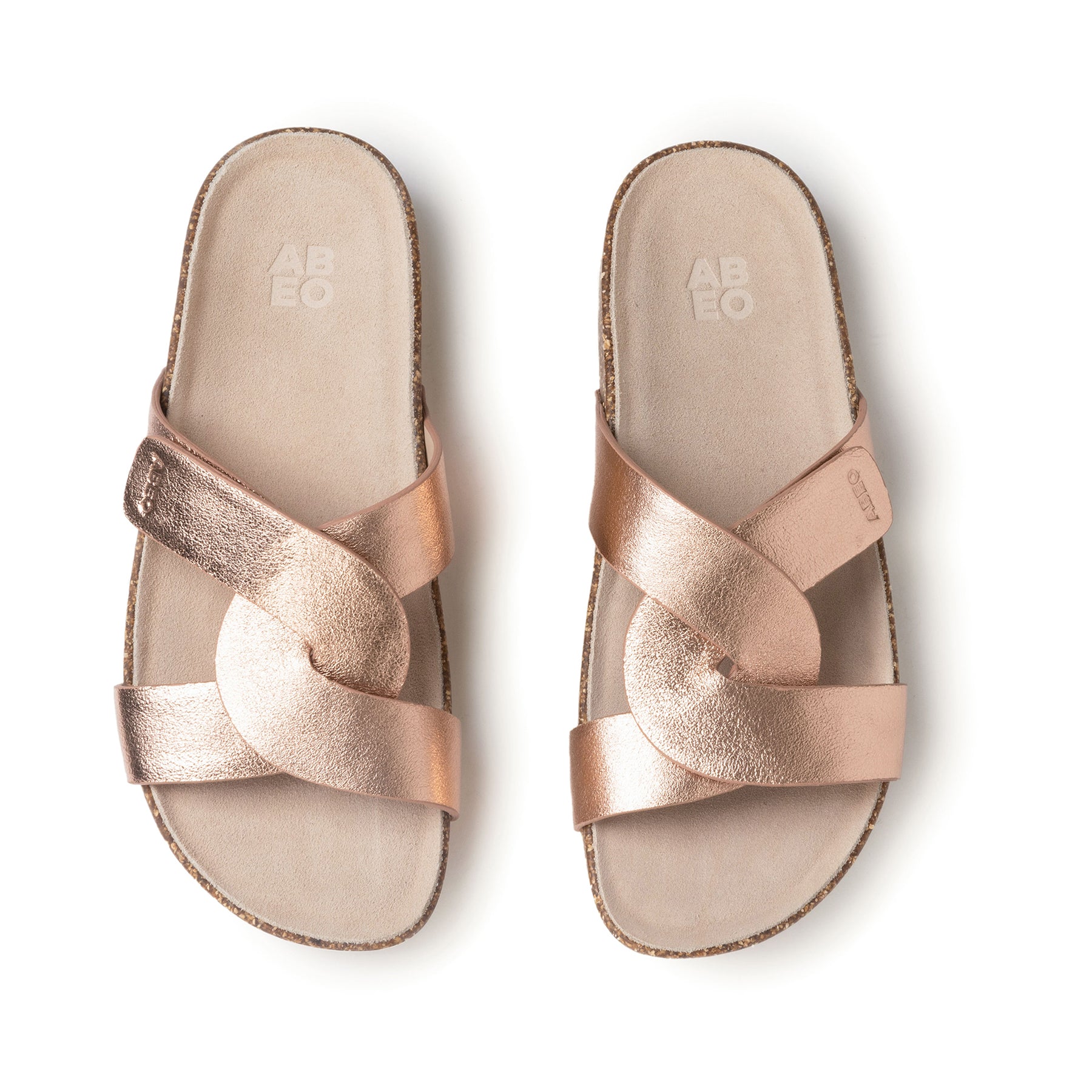 Abeo Lizzy Neutral Rose Gold Women's Comfortable Walking Shoes - Perfect for Casual Wear, Work & Travel