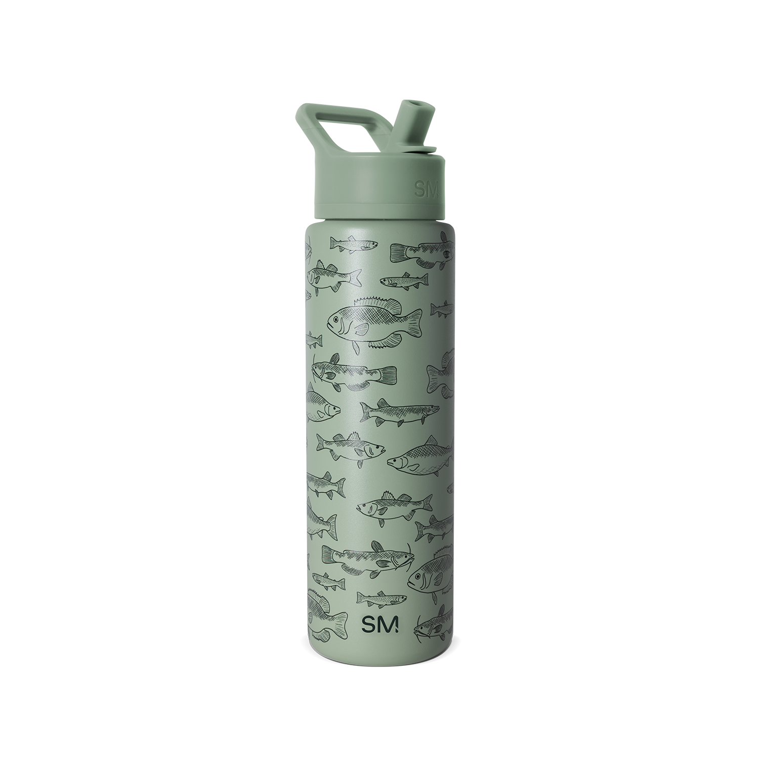 Summit Insulated Water Bottle with Straw Lid - Leakproof Stainless Steel Thermos for Hiking, Gym & Outdoor Activities