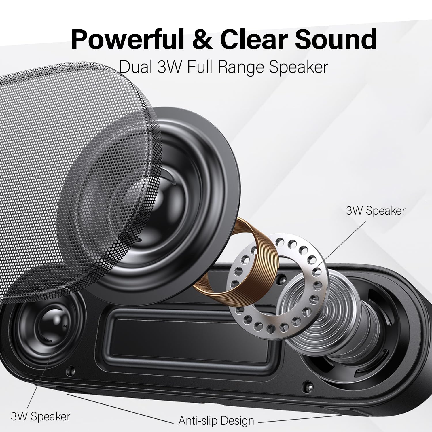 ZETIY USB Computer Speaker - Mini Soundbar for PC & Mac, Plug & Play for Home/Office