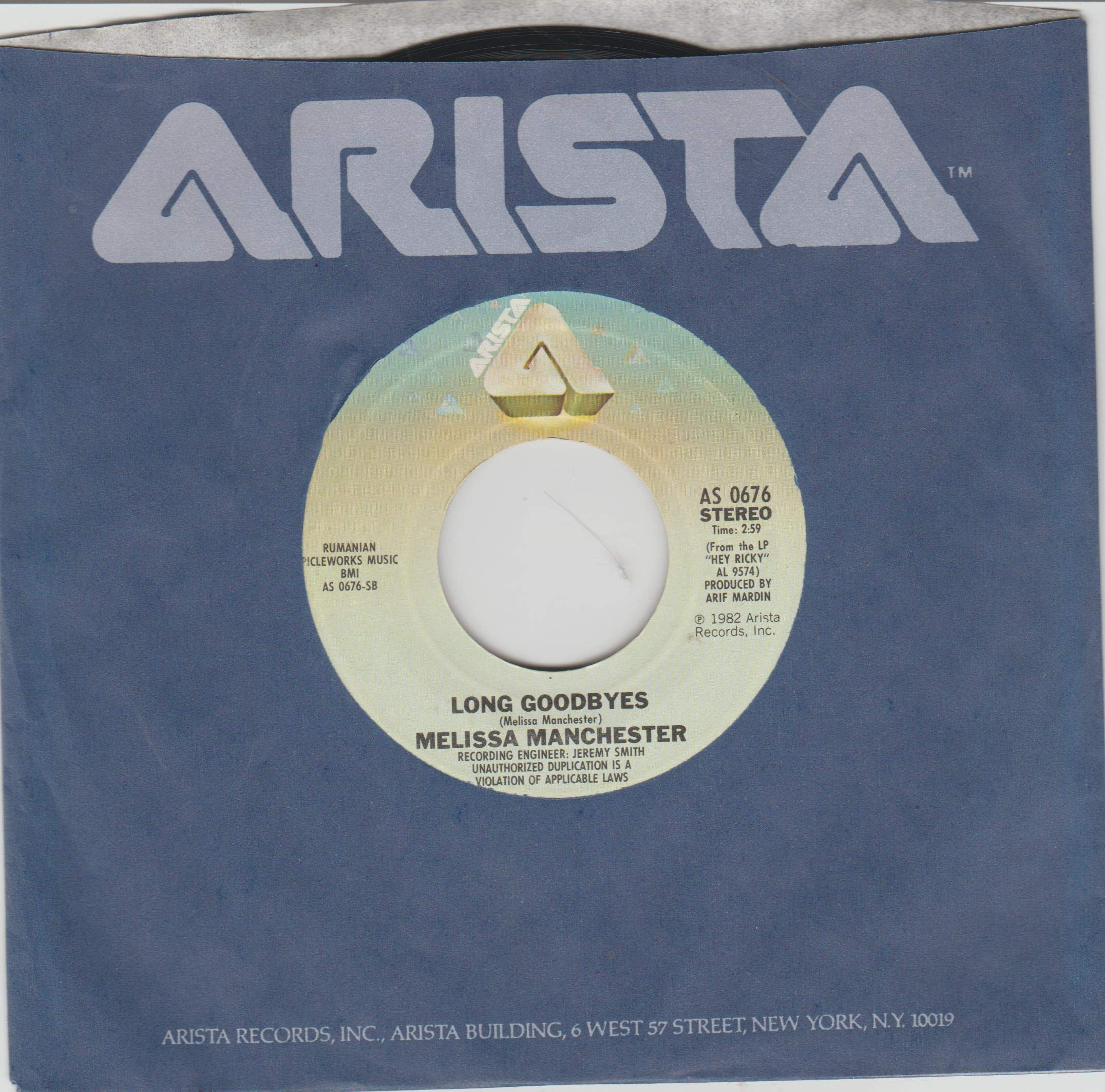 Long Goodbyes Vinyl Record 45/7