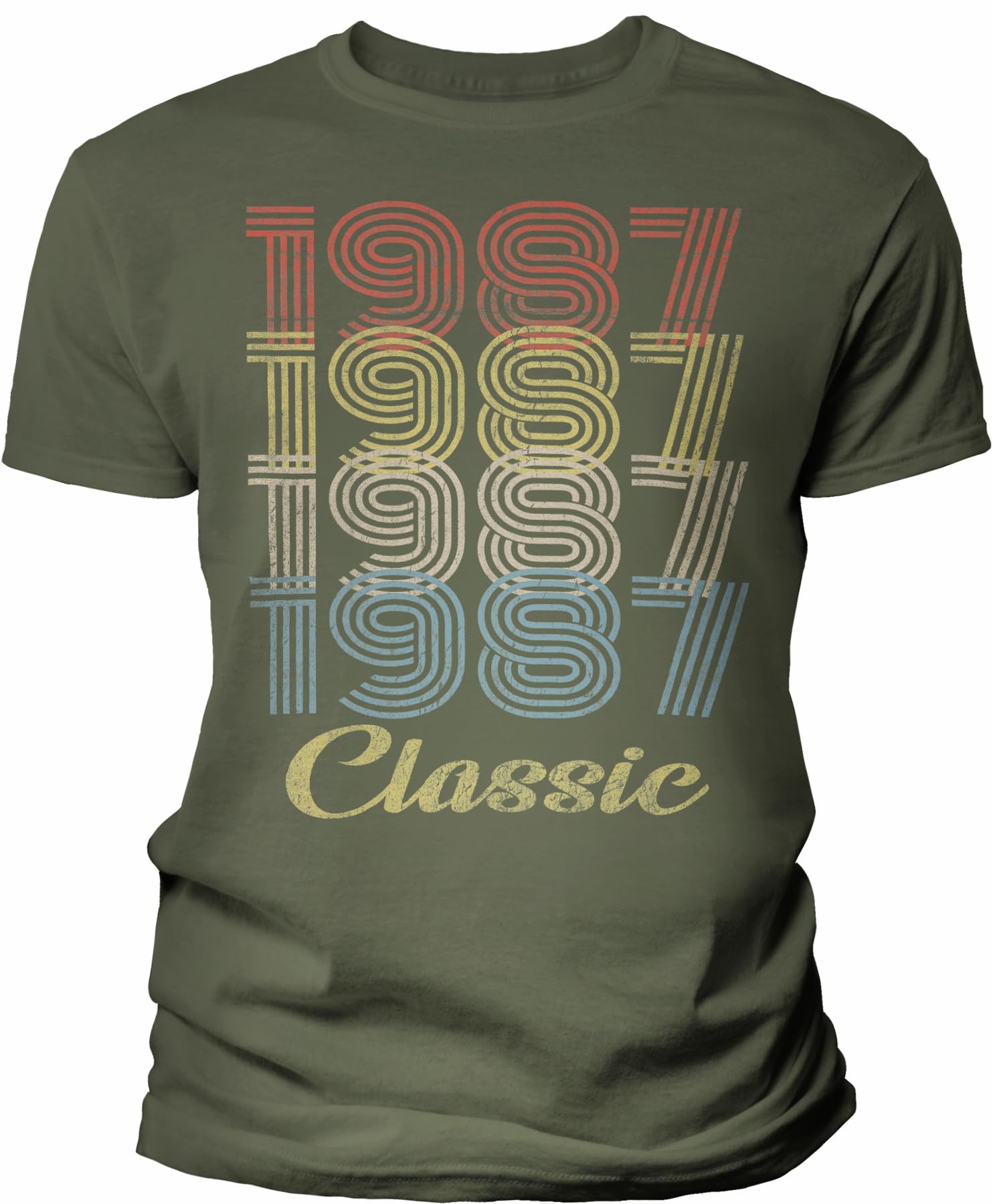 Vintage 1987 Retro 38th Birthday T-Shirt for Men - Classic 38 Year Old Birthday Gift - Perfect for 1987 Born Celebrations & 38th Birthday Parties