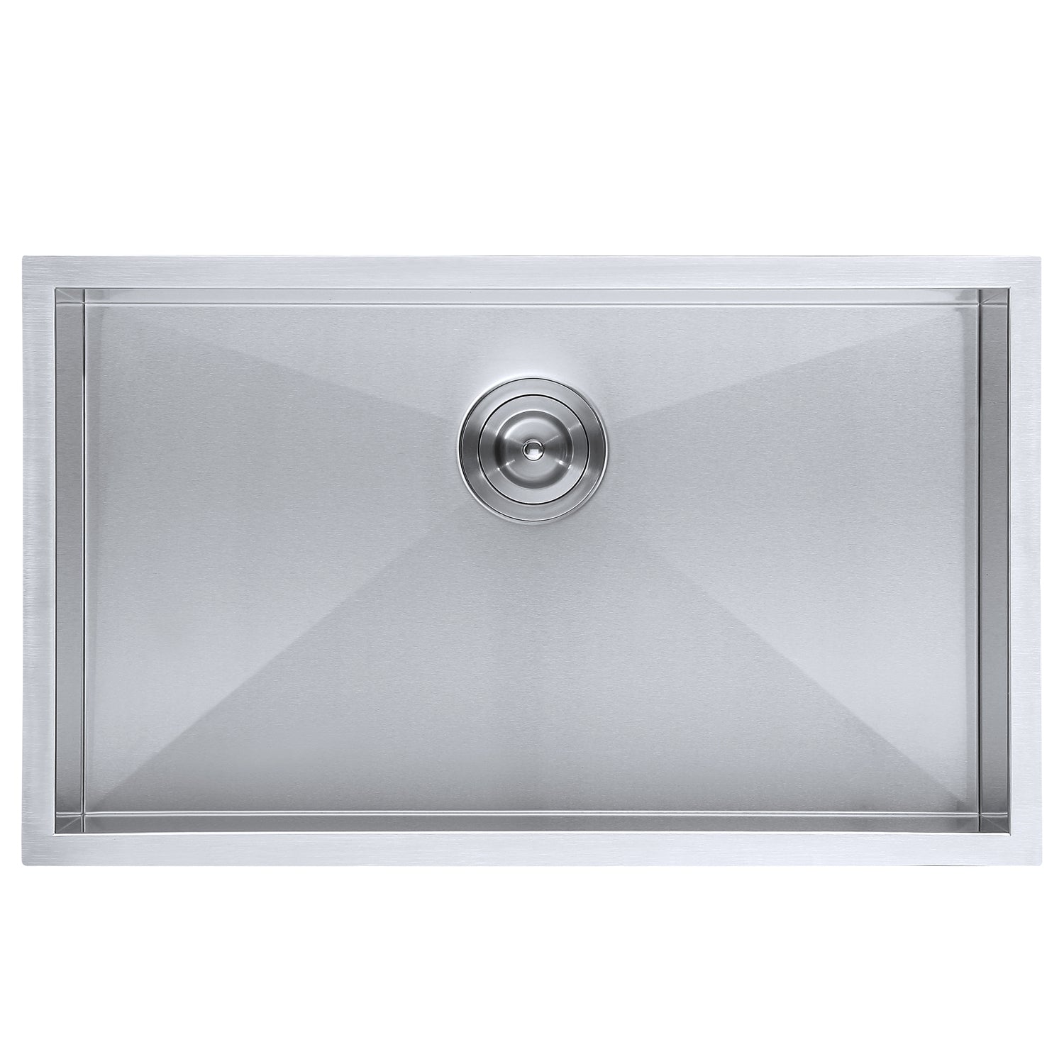 Premium DAX Single Bowl Undermount Kitchen Sink - 16 Gauge Stainless Steel with Brushed Finish (28