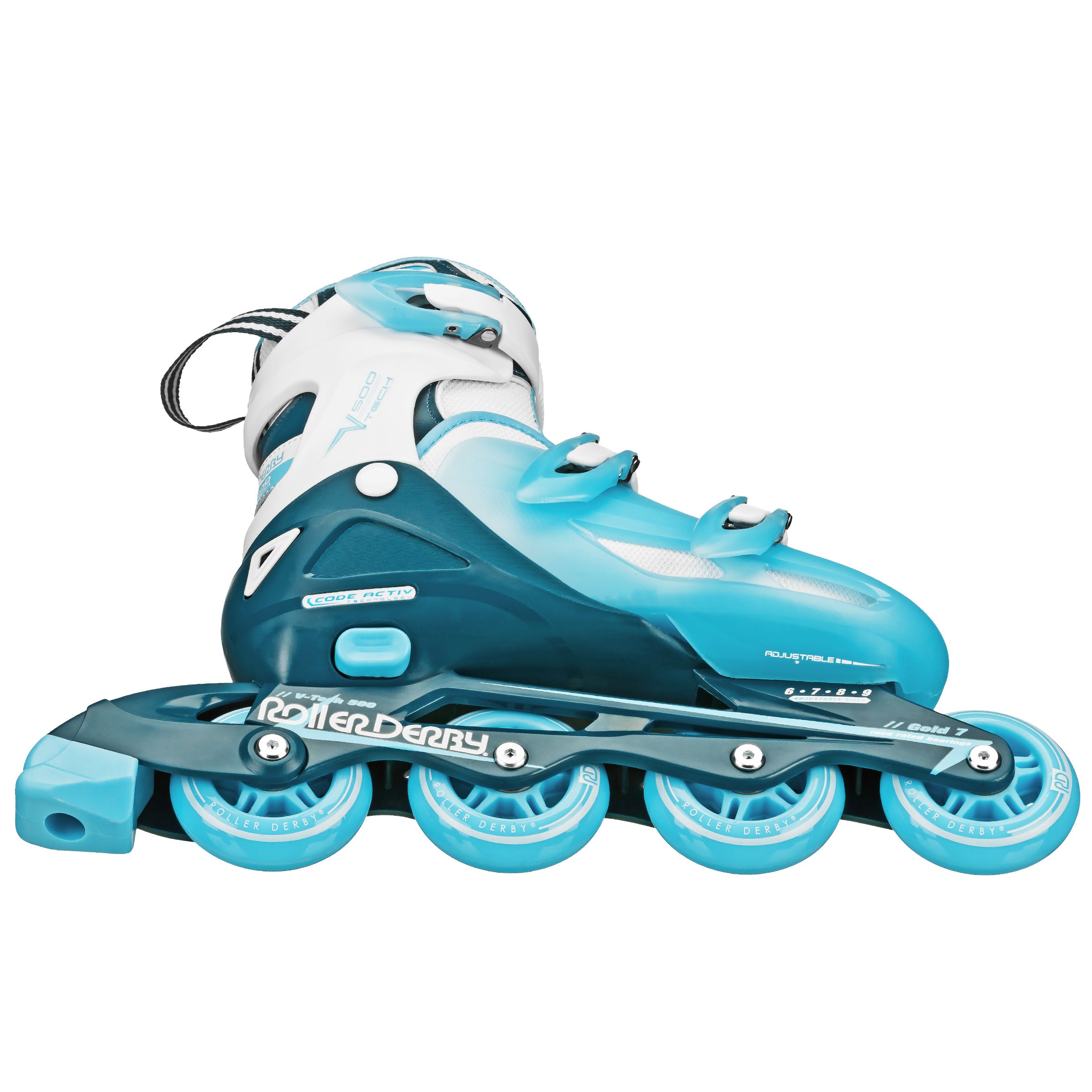 V Tech 500 Adjustable Women's Inline Skates - Perfect for Fitness, Outdoor Roller Skating & Recreational Sports